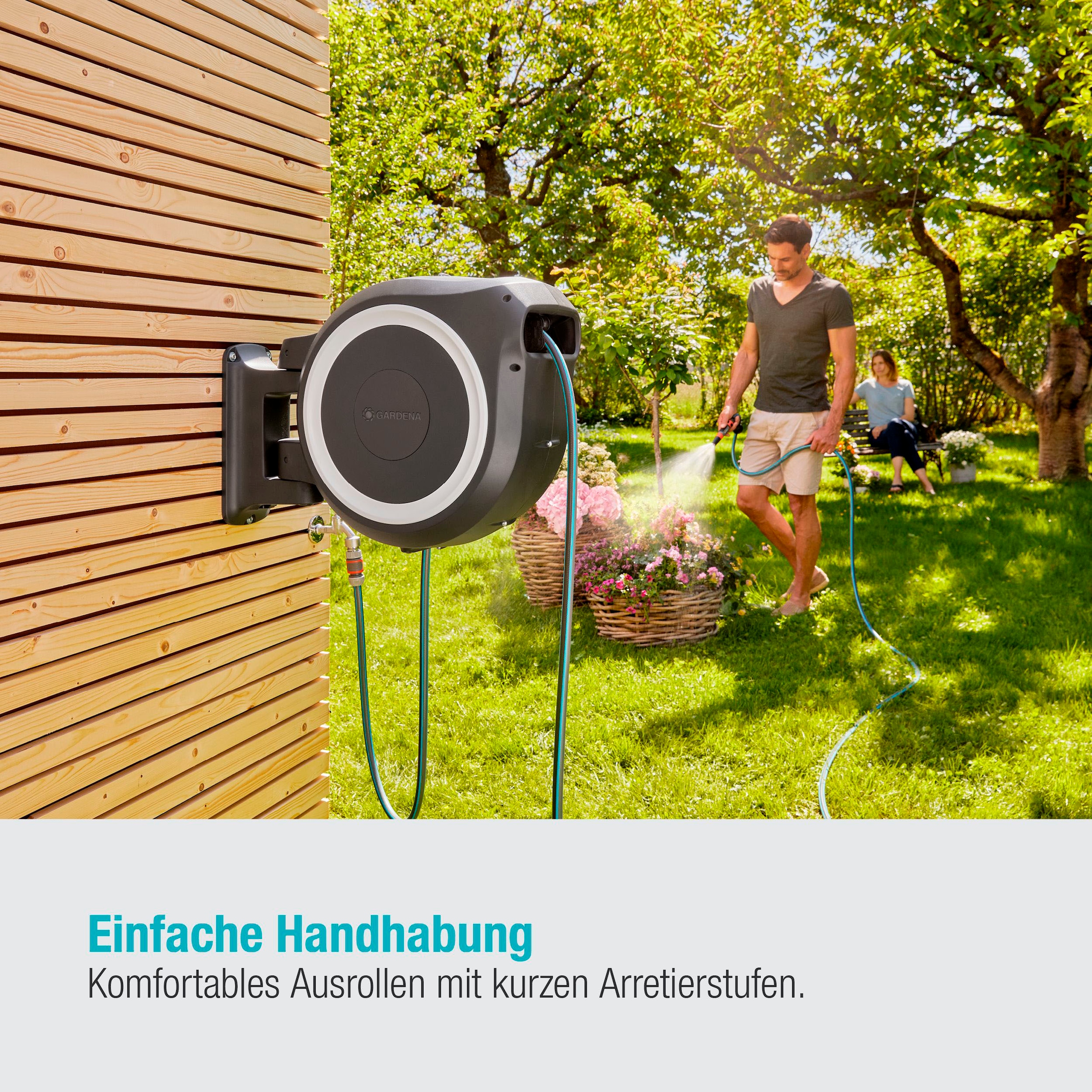 GARDENA Wandschlauchbox »RollUp XL, 18632-20«, mit 35 Meter Schlauch