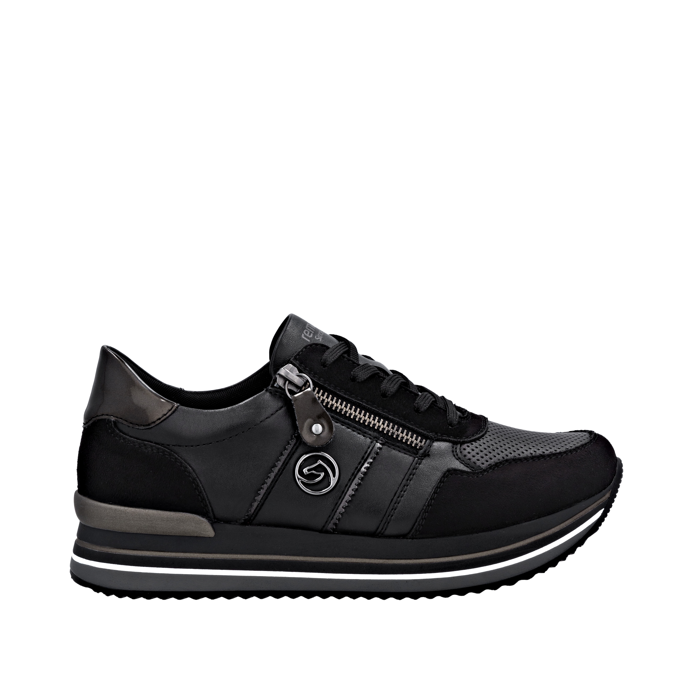 Remonte Plateausneaker, Schnürschuh, Halbschuh, Freizeitschuh mit gepolstertem Schaftrand