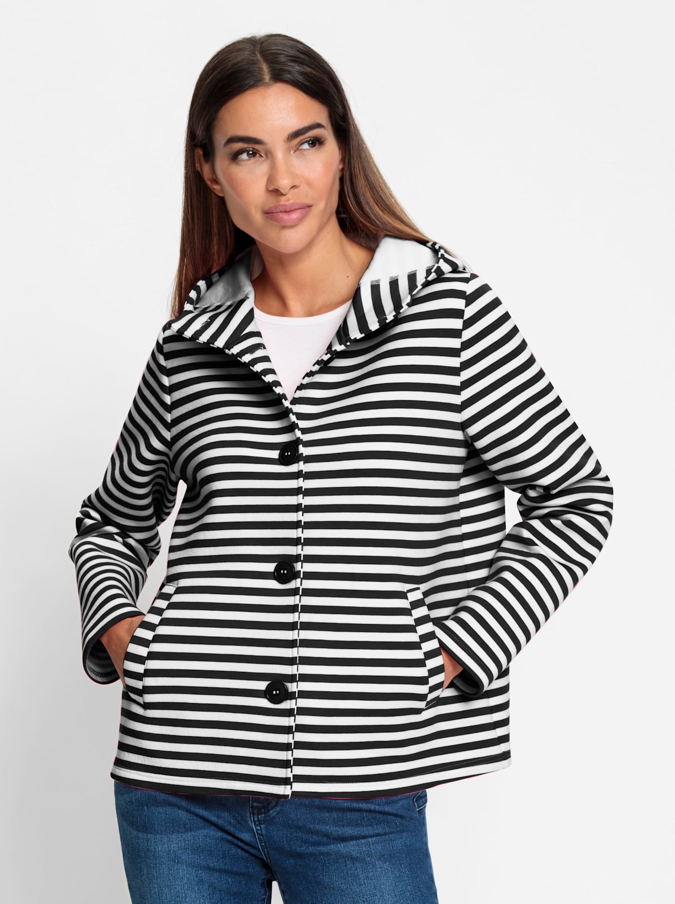 heine Shirtjacke »Sweatjacke«, (1 tlg.)
