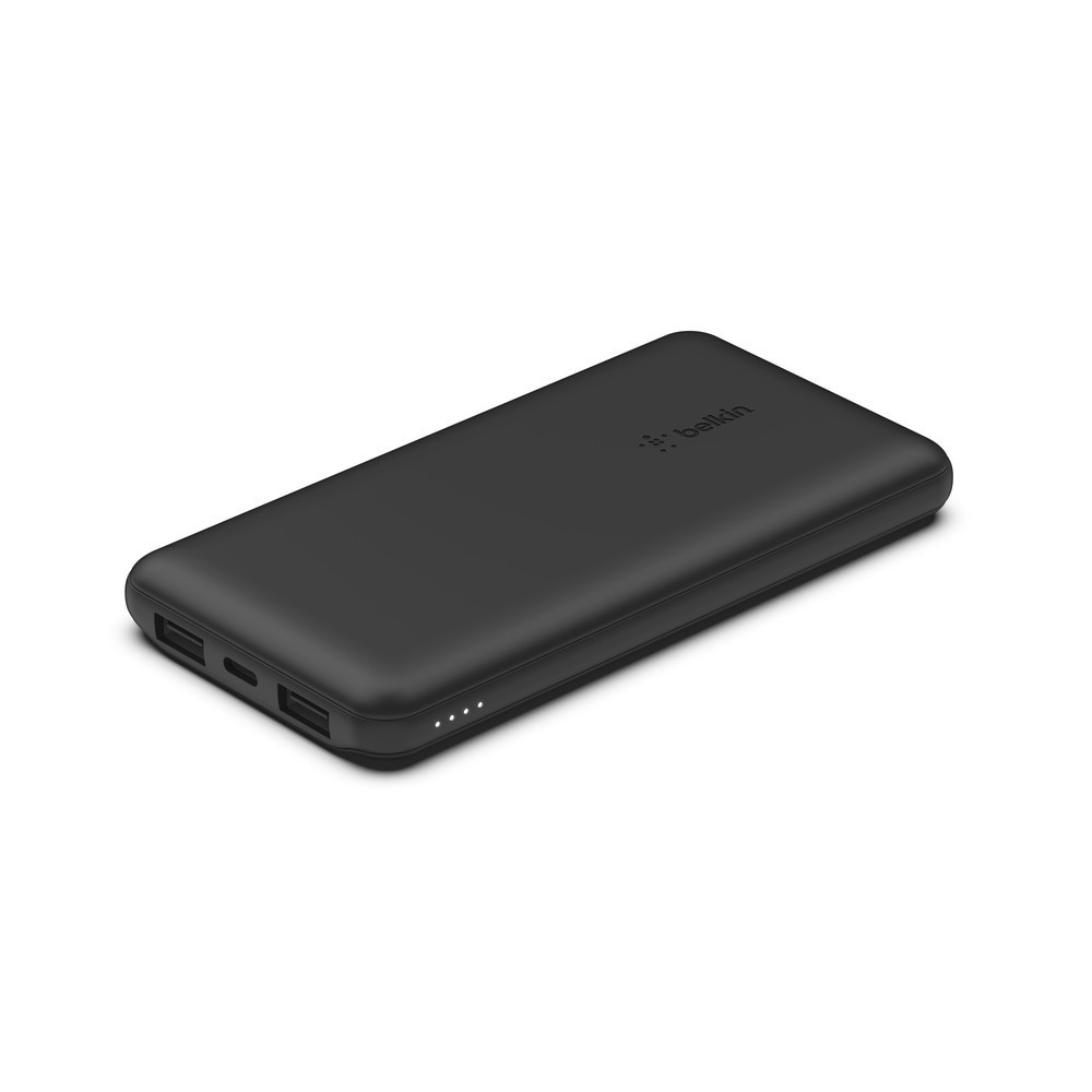 Belkin Powerbank »BoostCharge 10.000mAh Powerbank 15 Watt zum Laden von 3 Geräten«, 10000 mAh, 1x USB-C, 2x USB-A, Power für bis zu 40 Stunden