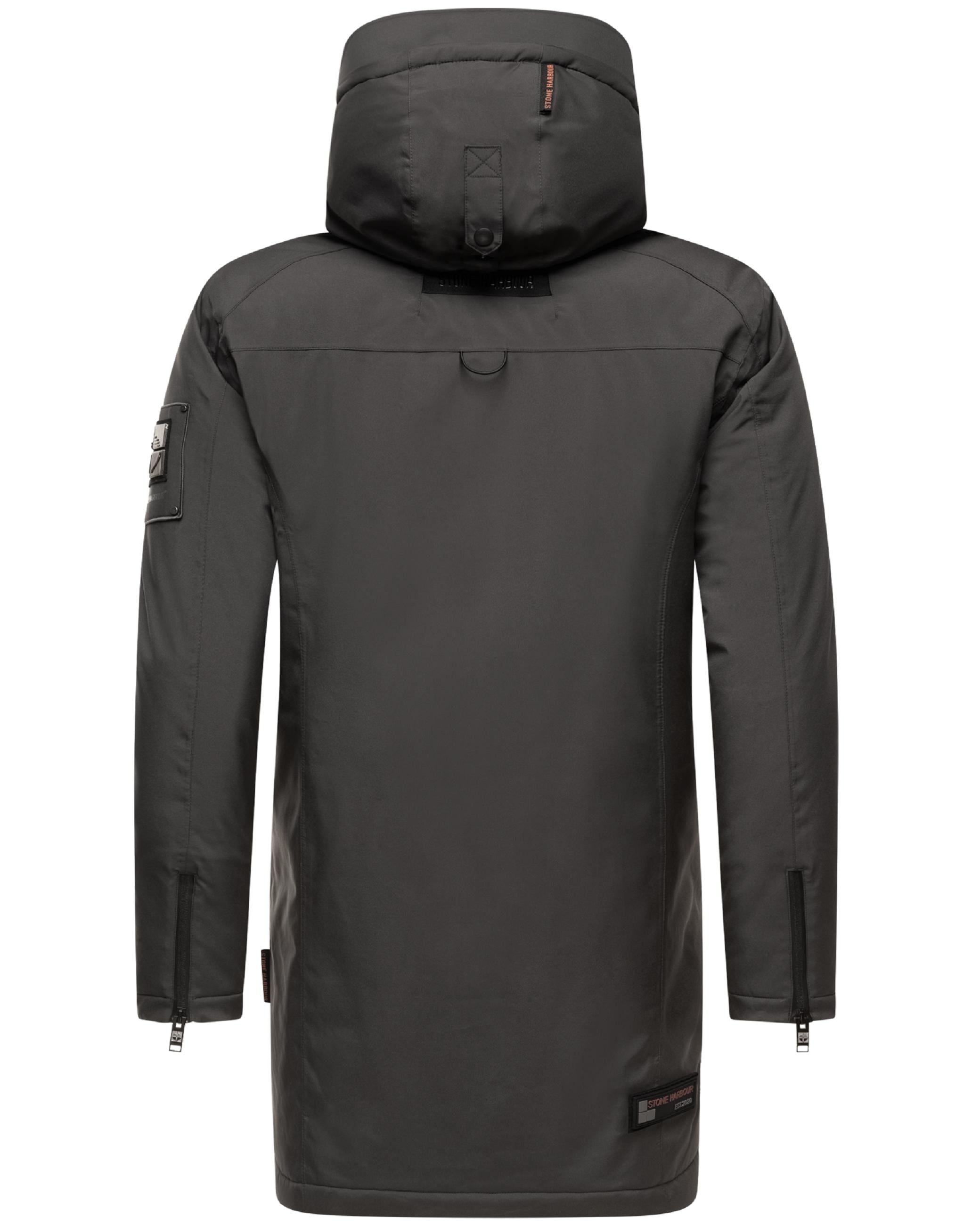 Stone Harbour Wintermantel »Wintermantel Ragaan«, modischer Herren Winterparka mit Teddyfell Futter