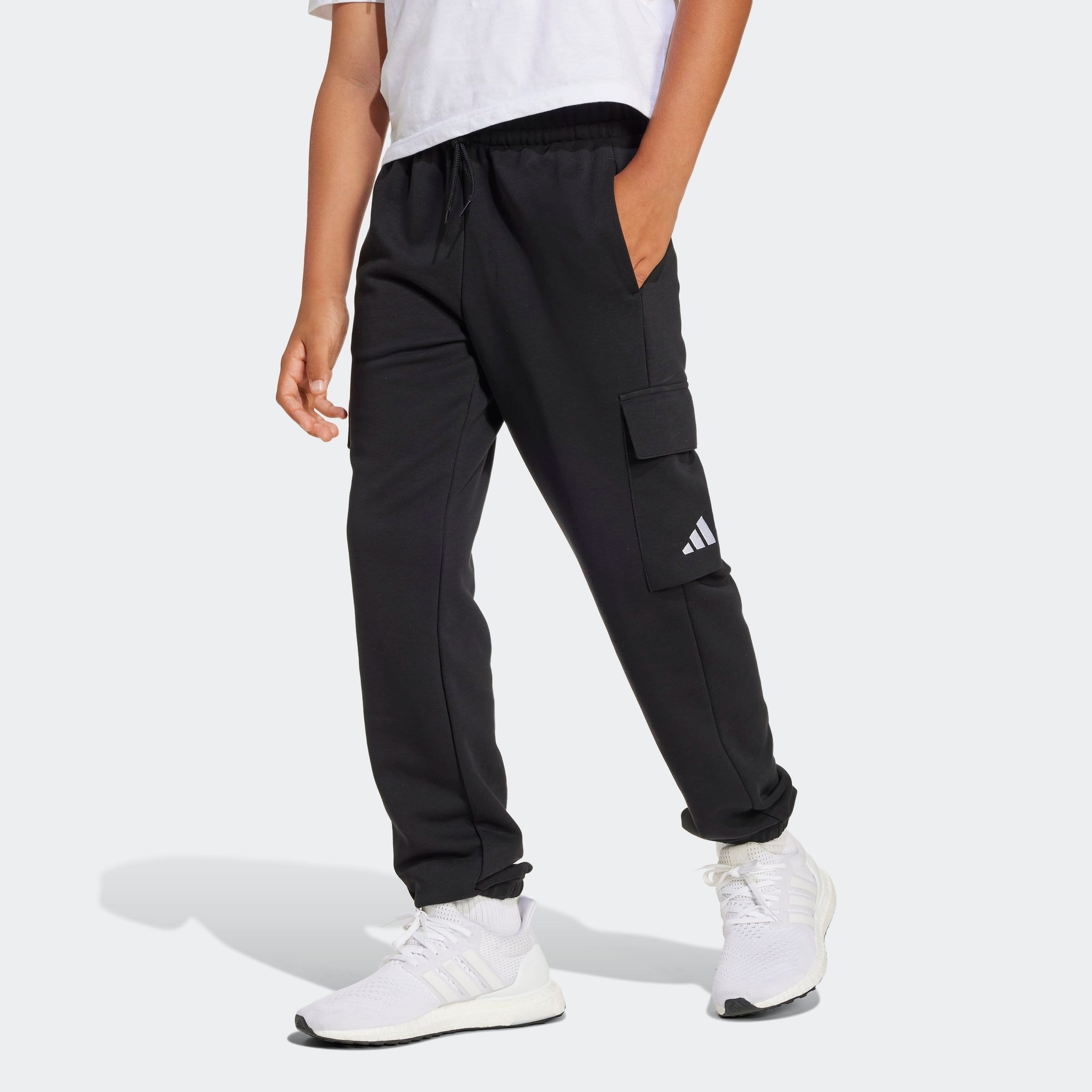 Adidas Sportswear Sporthose »J SL FT C PT« in schwarz-weiß, Größe 128