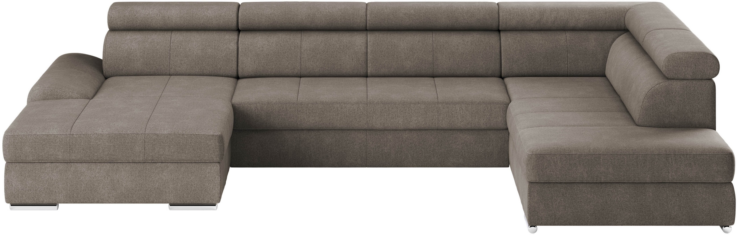 sit&more Wohnlandschaft »U-Form«, mit verstellbaren Kopfteilen, wahlweise mit Bettfunktion