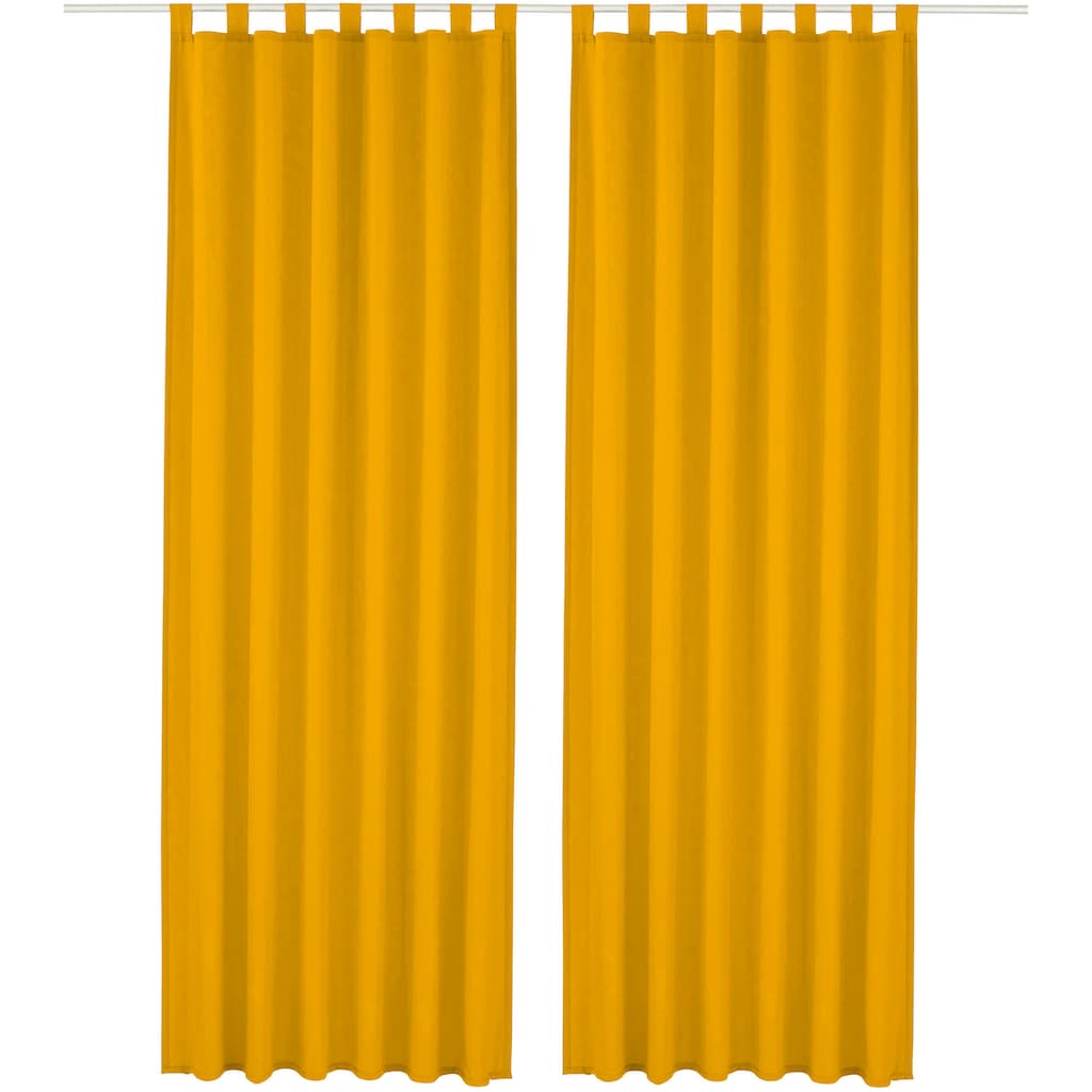 my home Vorhang »Raja«, (2 St.), 2er-Set, Bestseller, einfarbig, modern, pflegeleichte Mikrofaser