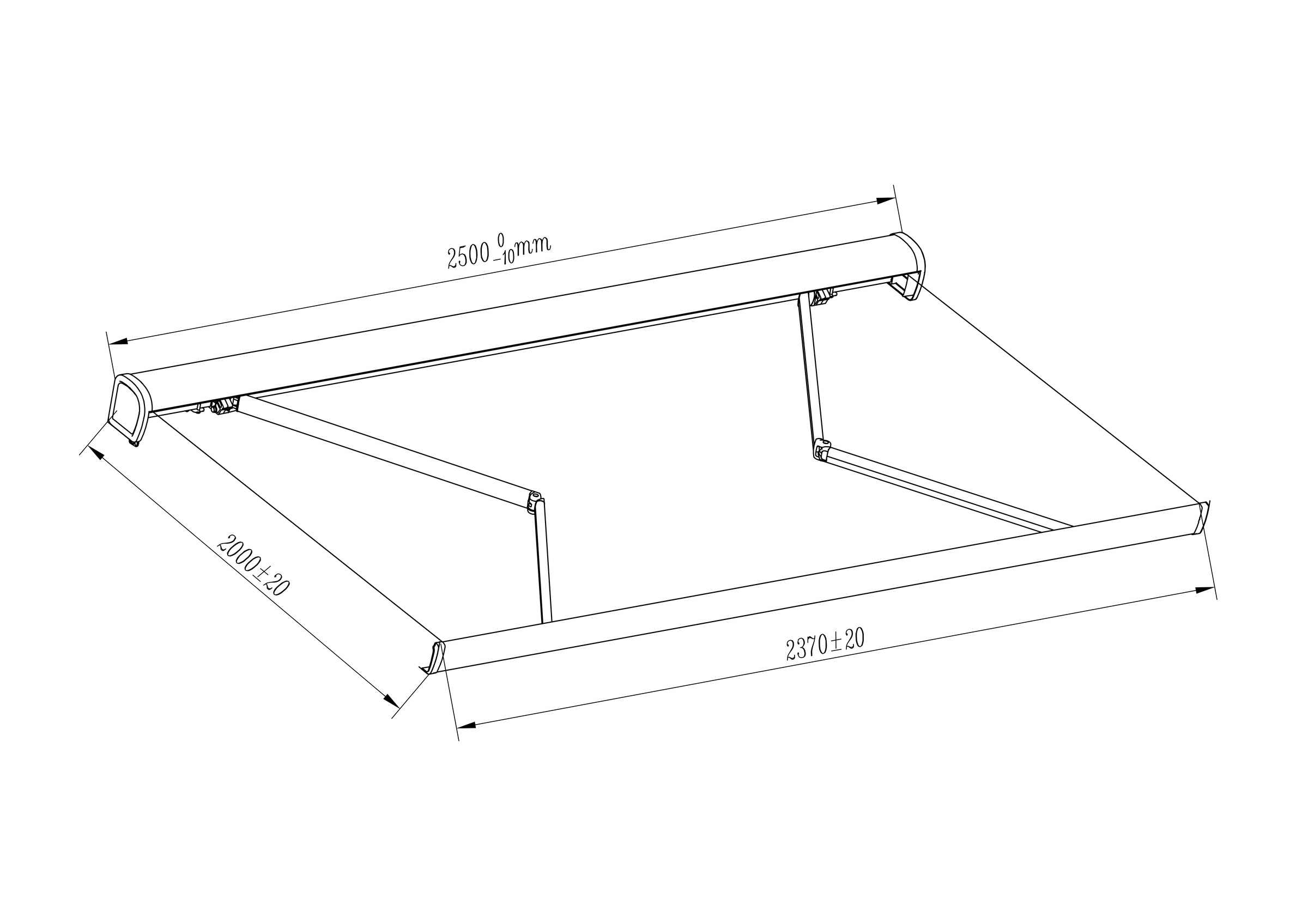 KONIFERA Halbkassettenmarkise »Madrid Pro« verschiedene Größen