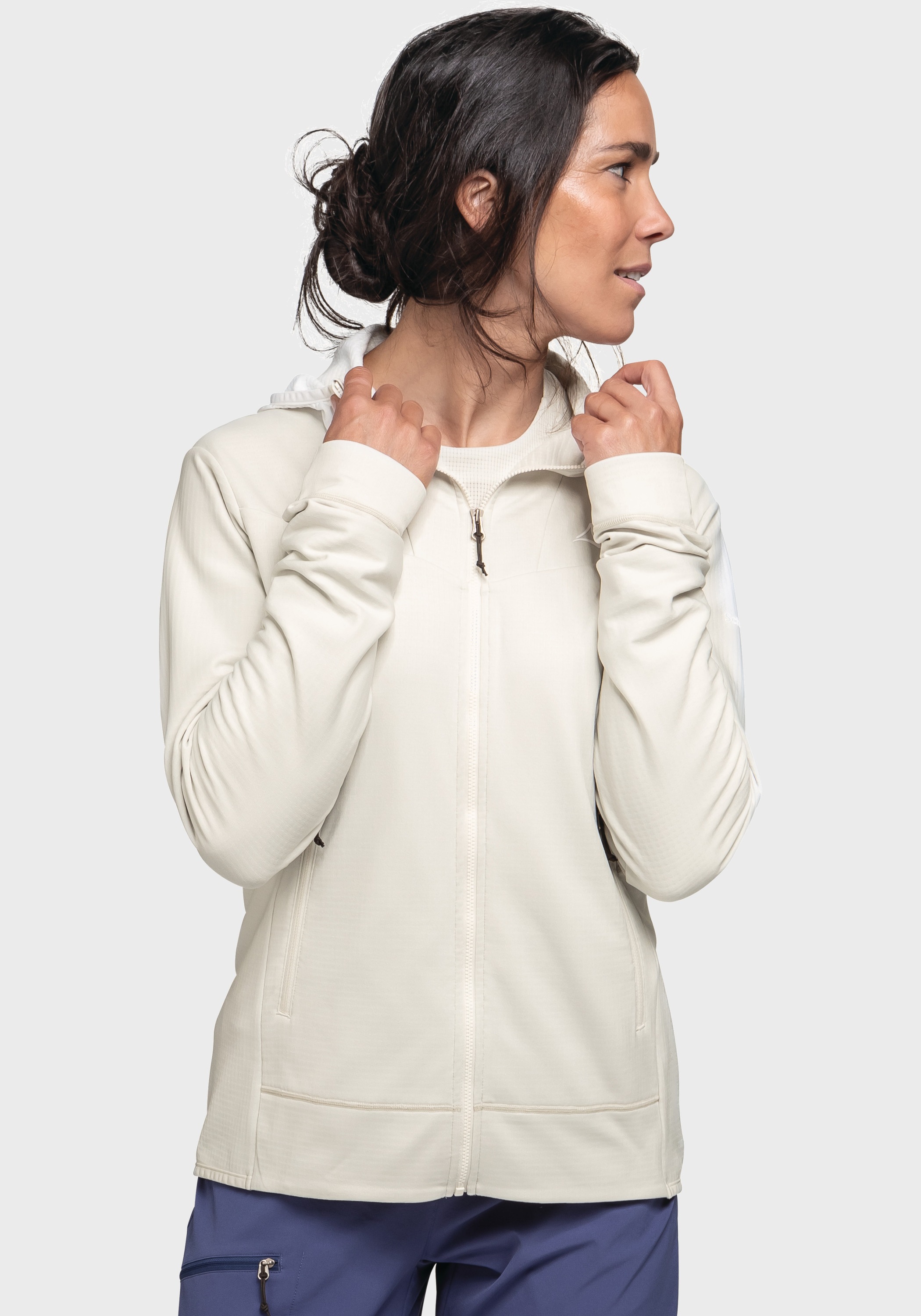Schöffel Fleecejacke »Mountain Fleece Hoody Style Blaueis WMS«, mit Kapuze