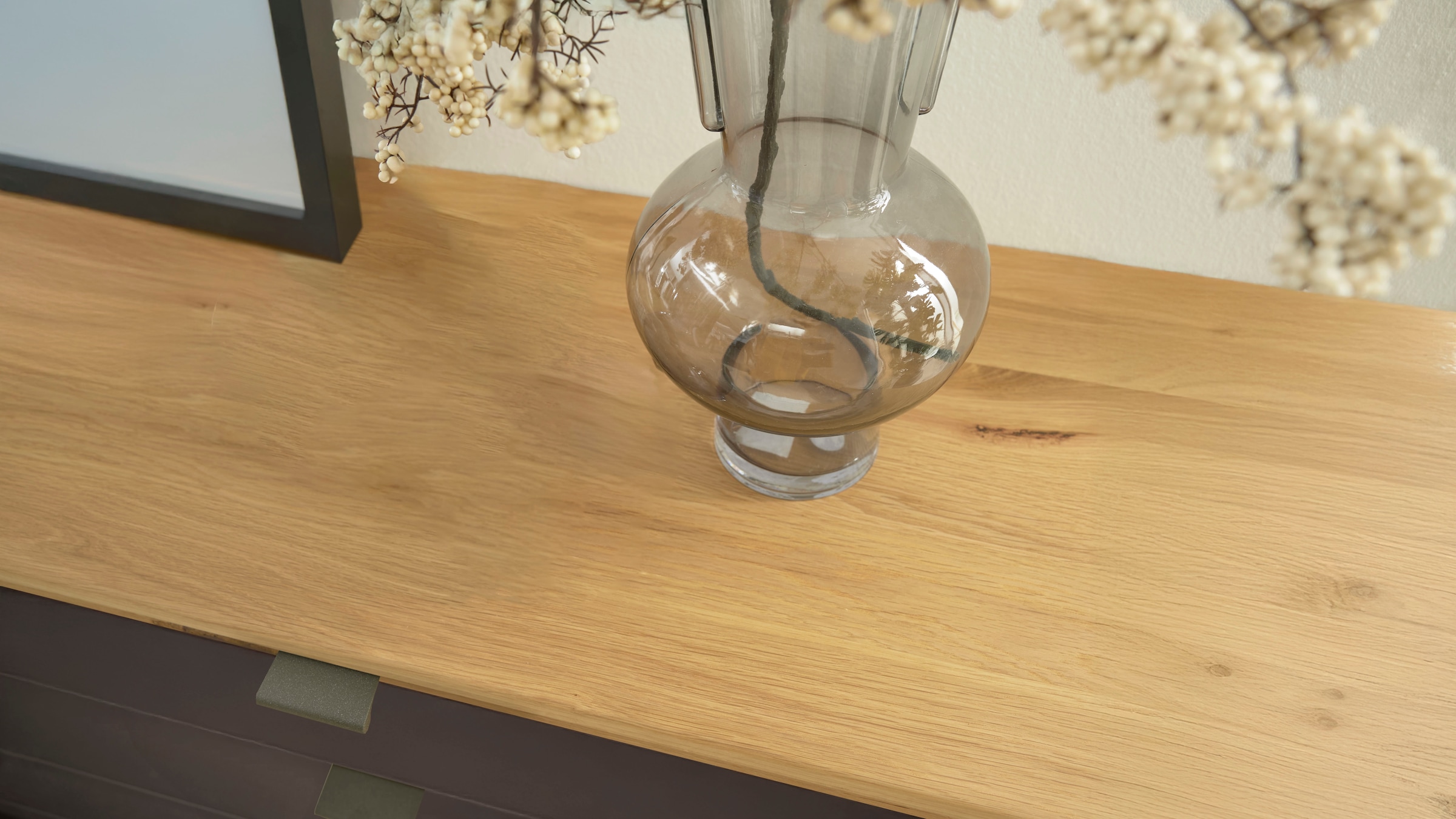 WIEMANN Kombikommode »Cardiff Sideboard, Wäscheschrank, teilmassiv Bianco-Eiche, Schubladen« Kommode 141x86x43 cm, braun, mit Dämpfung, MADE IN GERMANY,  verschiedenen Ausführungen, inklusive Einlegeböden