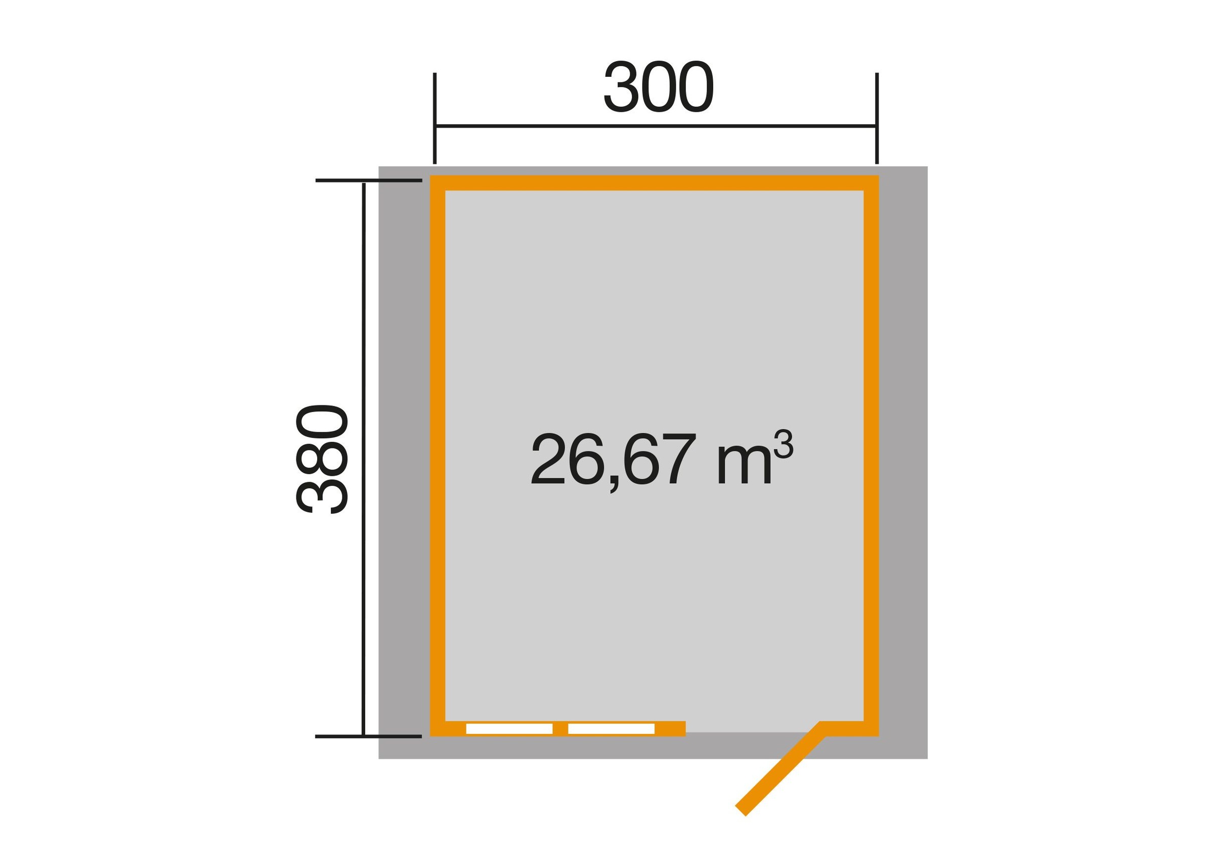 weka Gartenhaus »139 Gr.3, 45 mm«