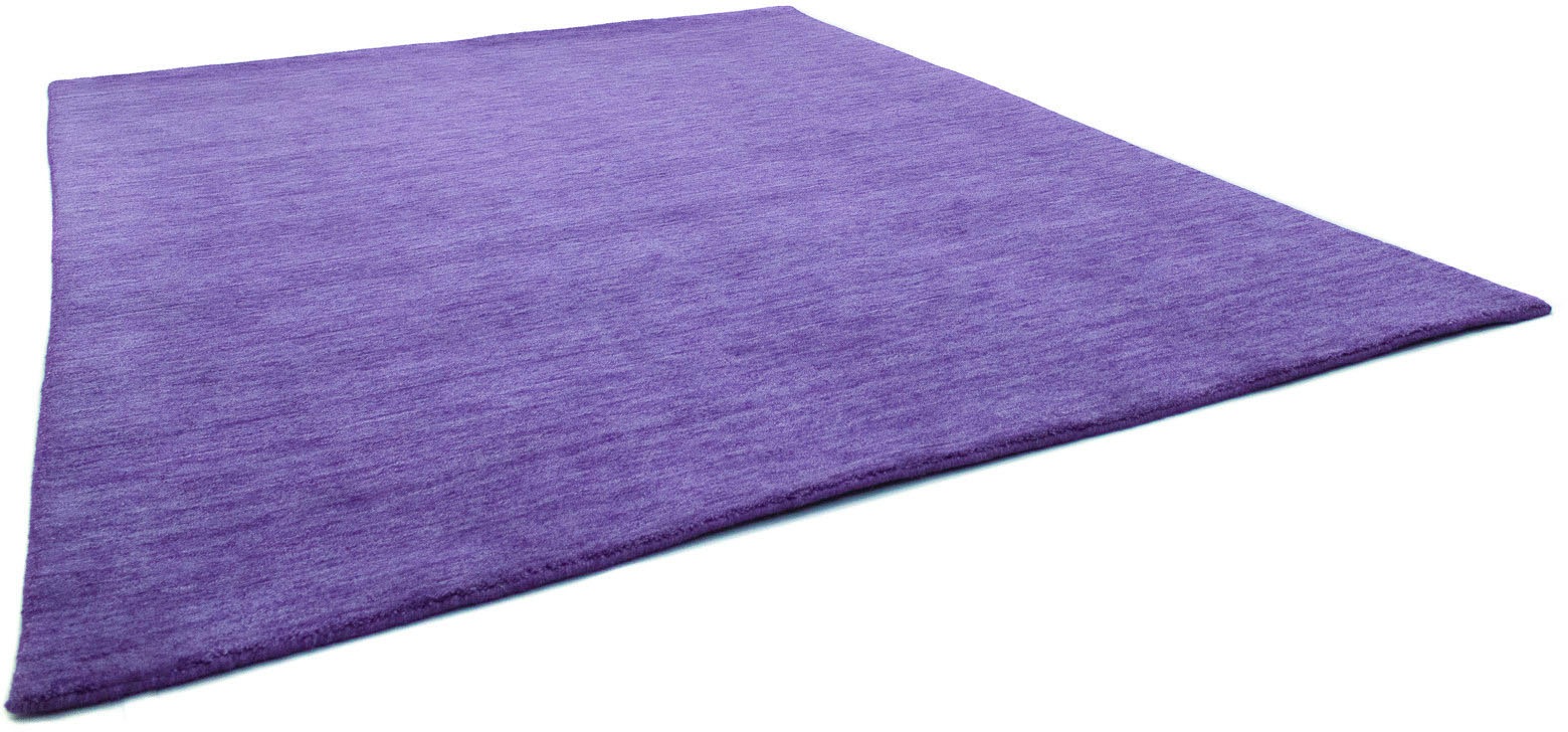 morgenland Wollteppich »Uni - Gabbeh Teppich - Softy«, rechteckig, 1,6 mm Höhe, Gabbeh Optik, Uni Farben, reine Wolle, sehr weicher Flor, Wohnzimmer