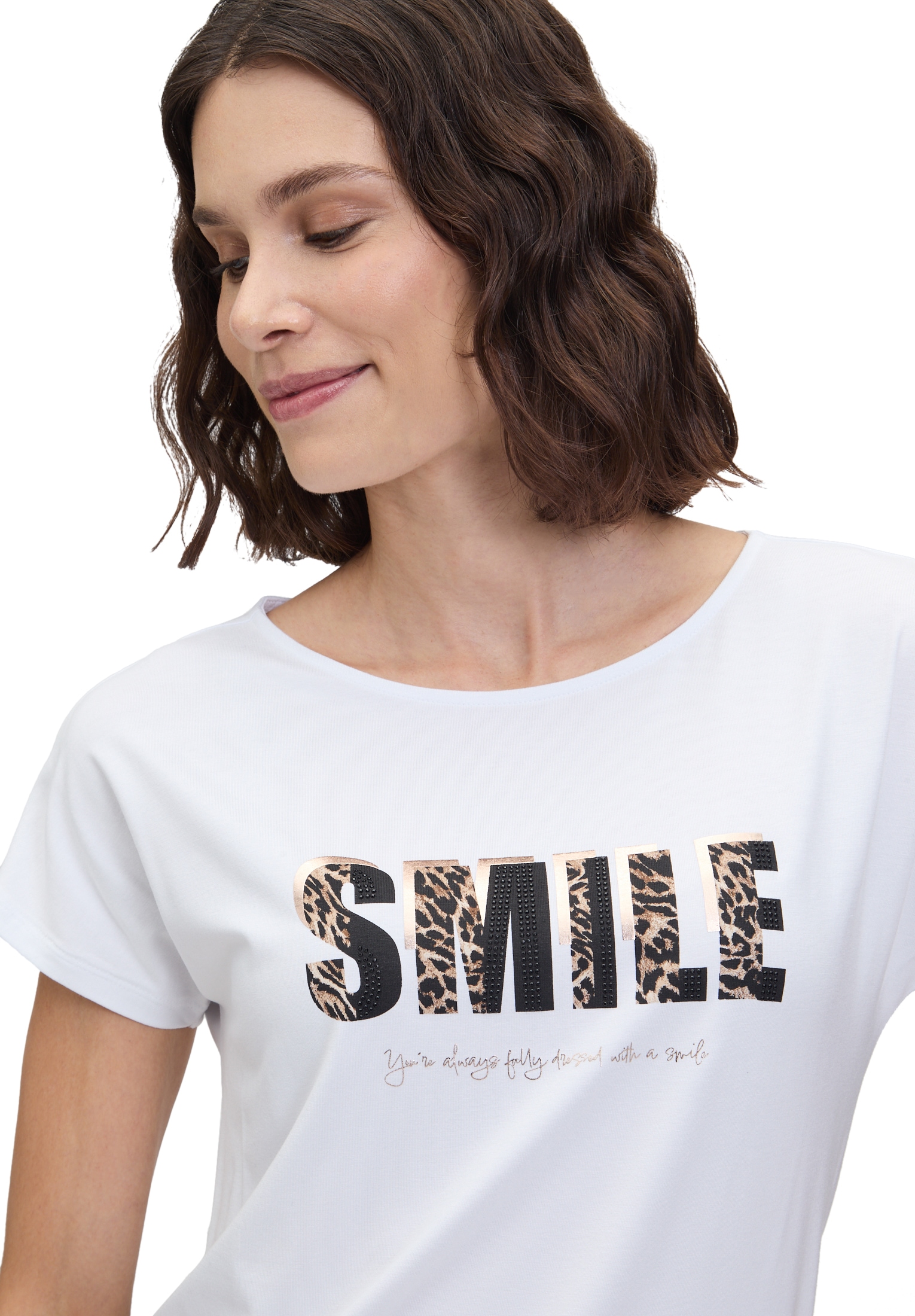 Betty Barclay Kurzarmshirt »Basic Shirt mit Placement«