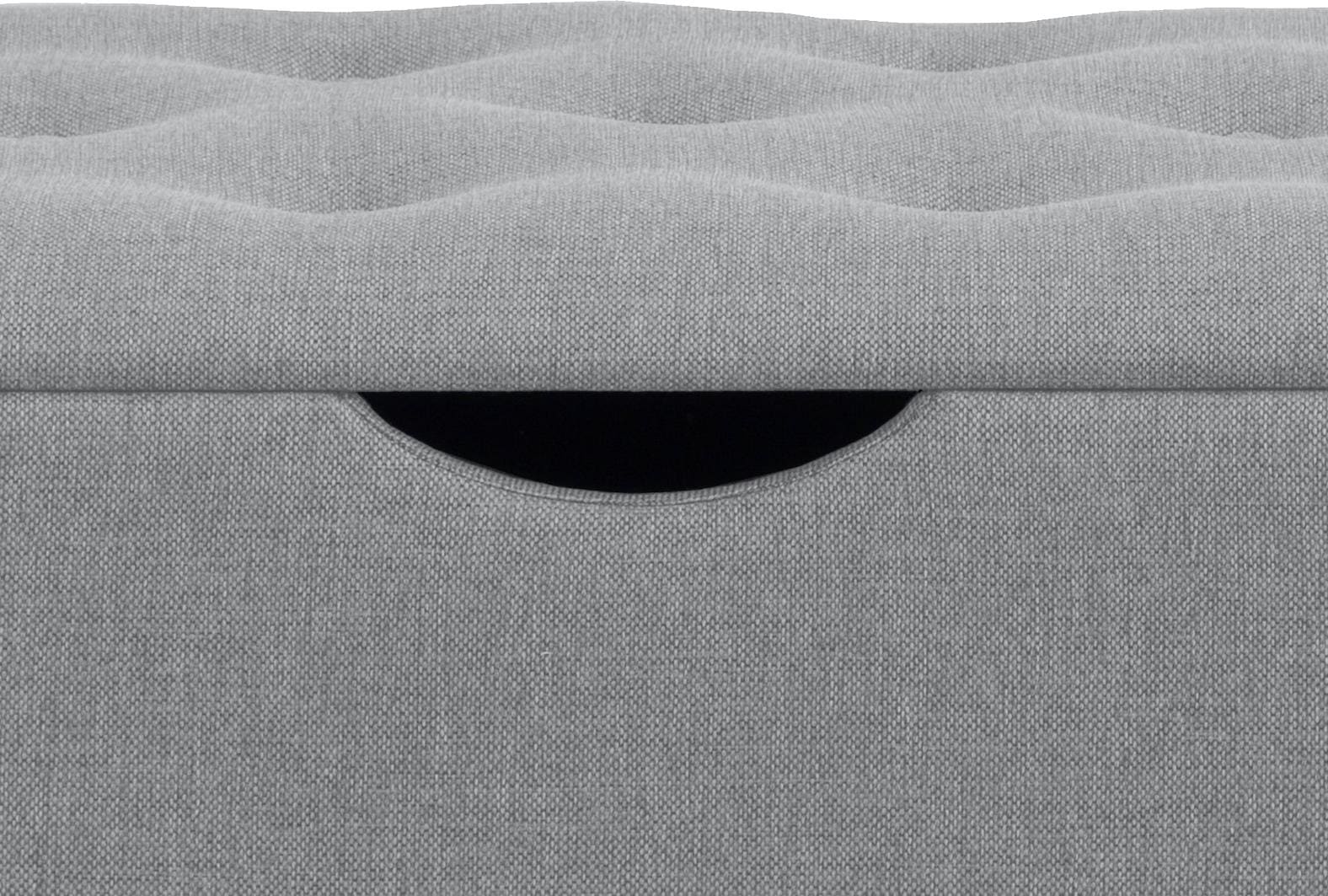 Places of Style Hockerbank »Knobbed«, Hockerbank mit Stauraum, Breite 120 cm und 160 cm