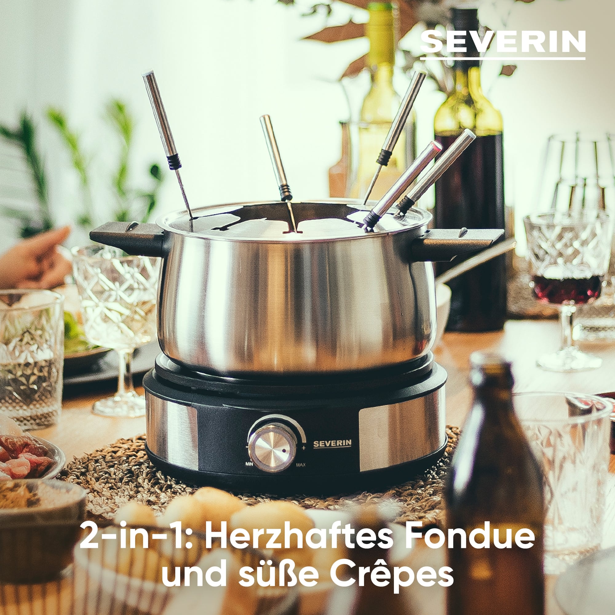 Severin Elektro-Fondue »FO2471« mit Crêpesfunktion