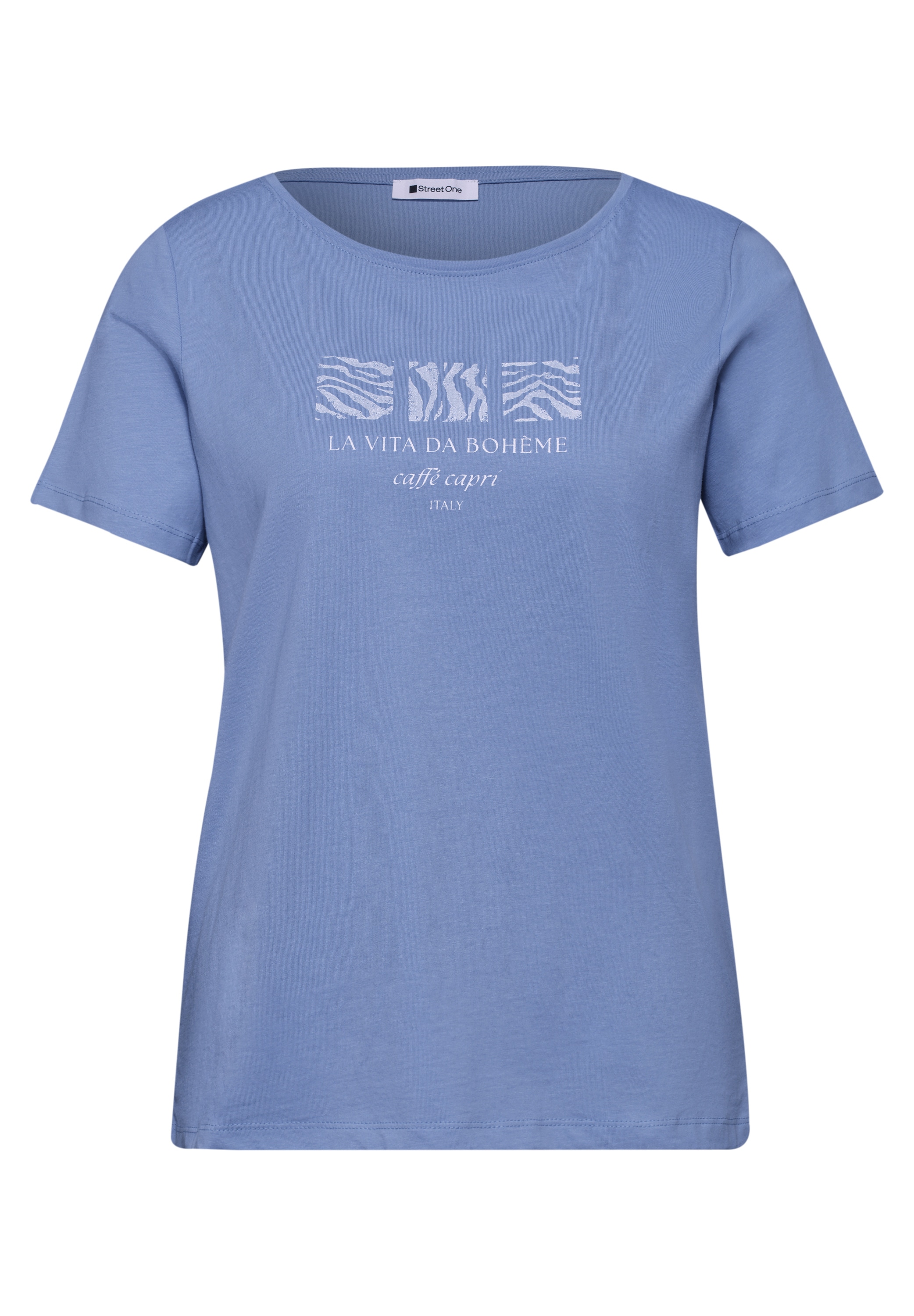 STREET ONE Kurzarmshirt Sommershirt mit Print