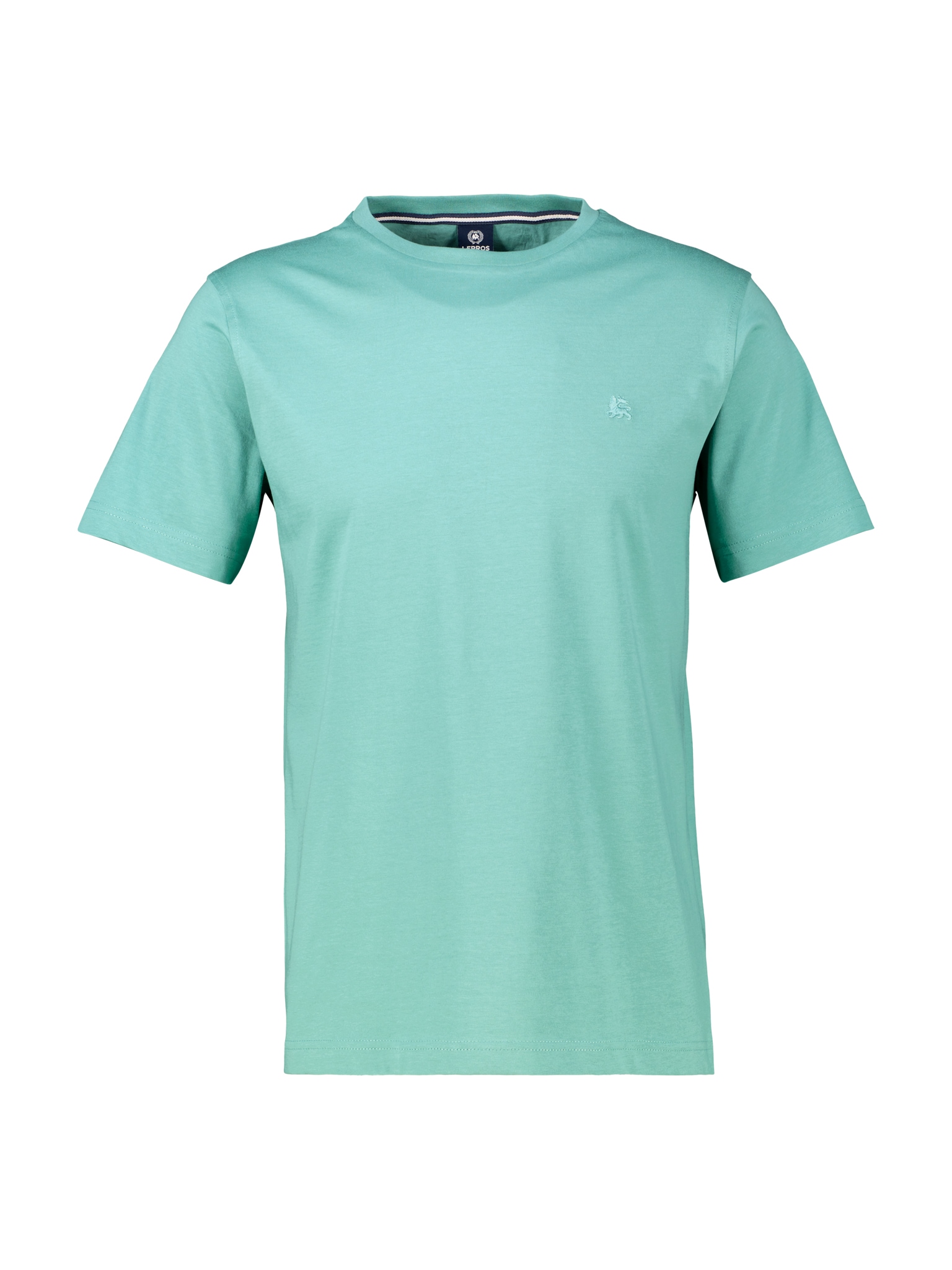 LERROS Rundhalsshirt, mit Logo Stickerei