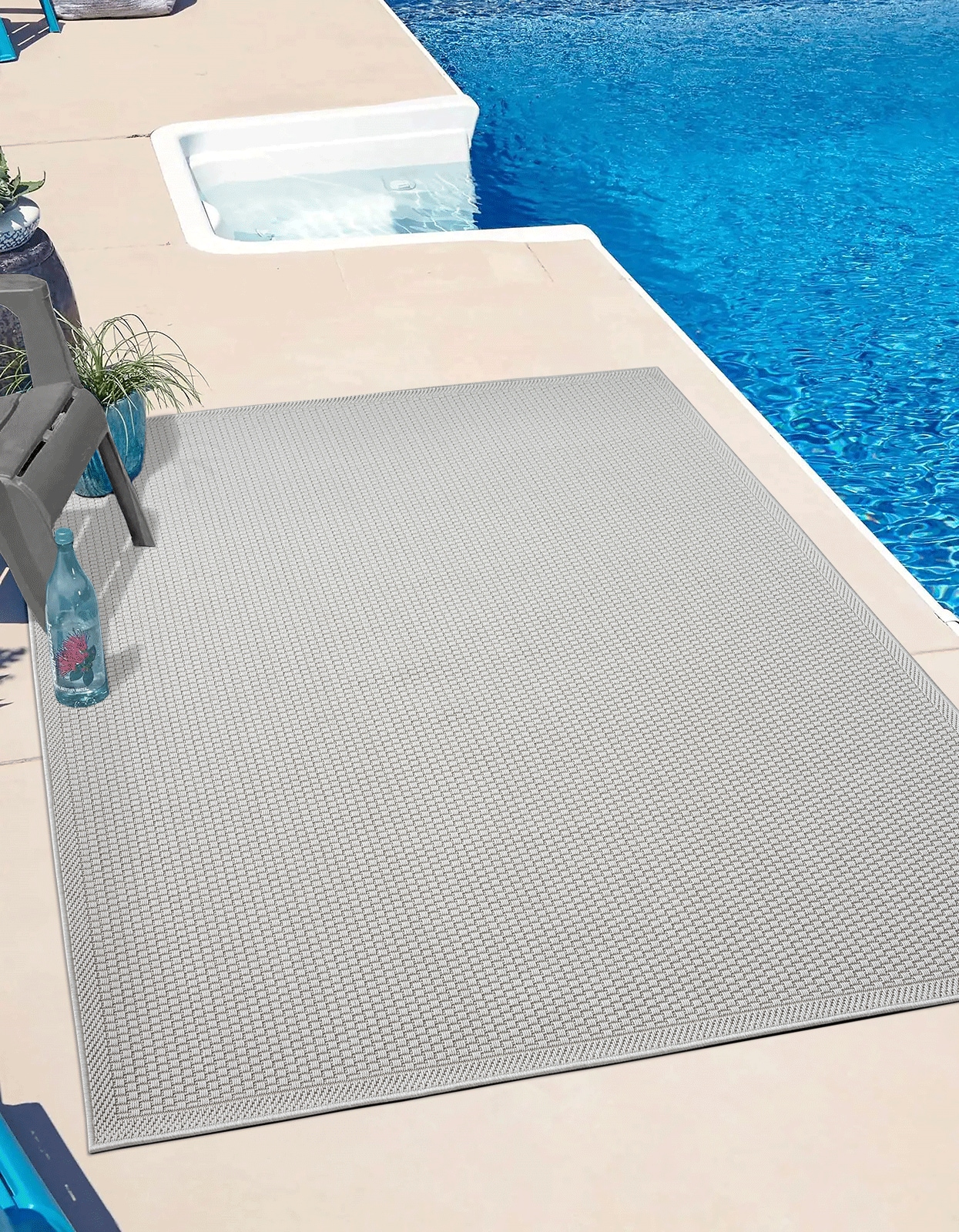 the carpet Teppich »Toulose« rechteckig 1 mm Höhe moderner robuster In und Outdoor Teppich
