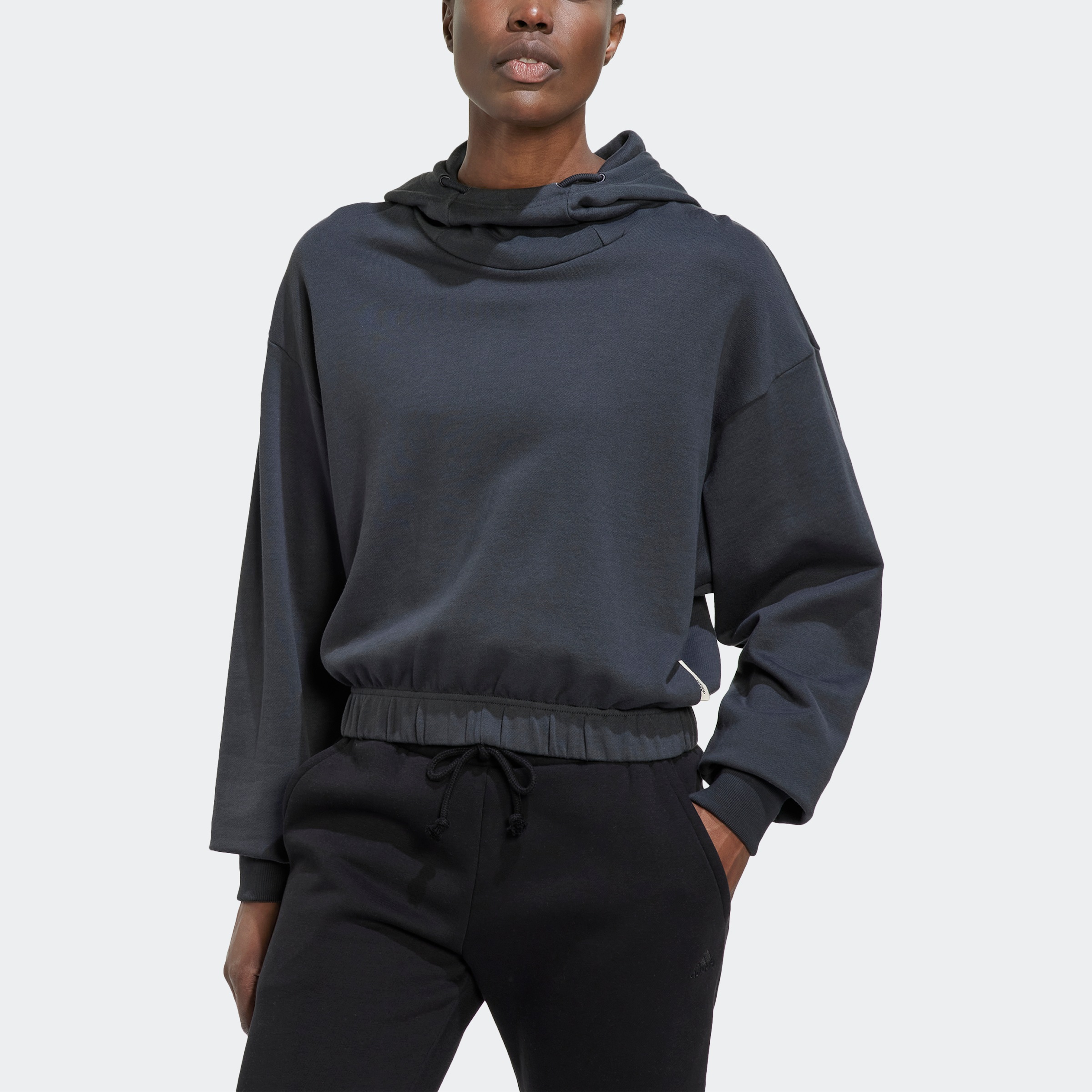 adidas Performance Sweatshirt »STUDIO LOUNGE CROPPED HOODIE«