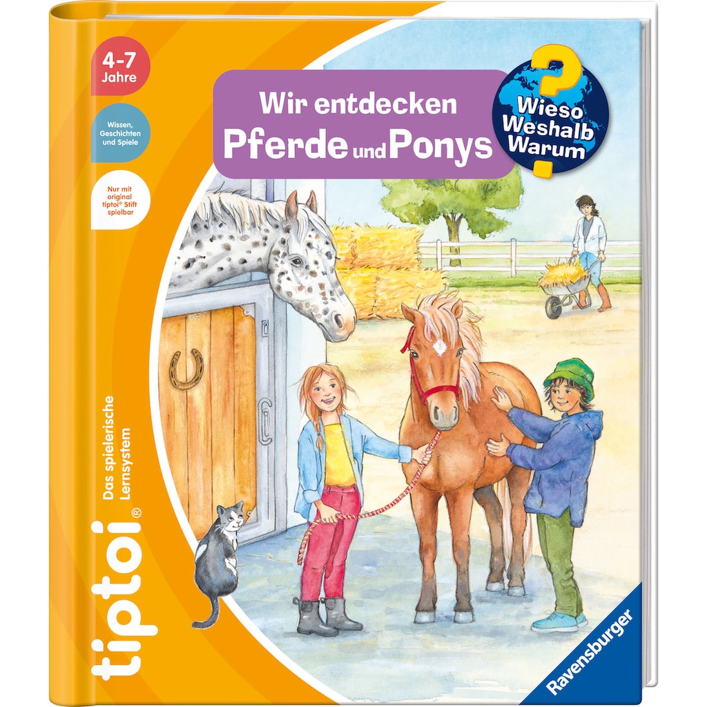 Ravensburger Buch »tiptoi® Wieso? Weshalb? Warum? Wir entdecken Pferde und Ponys«