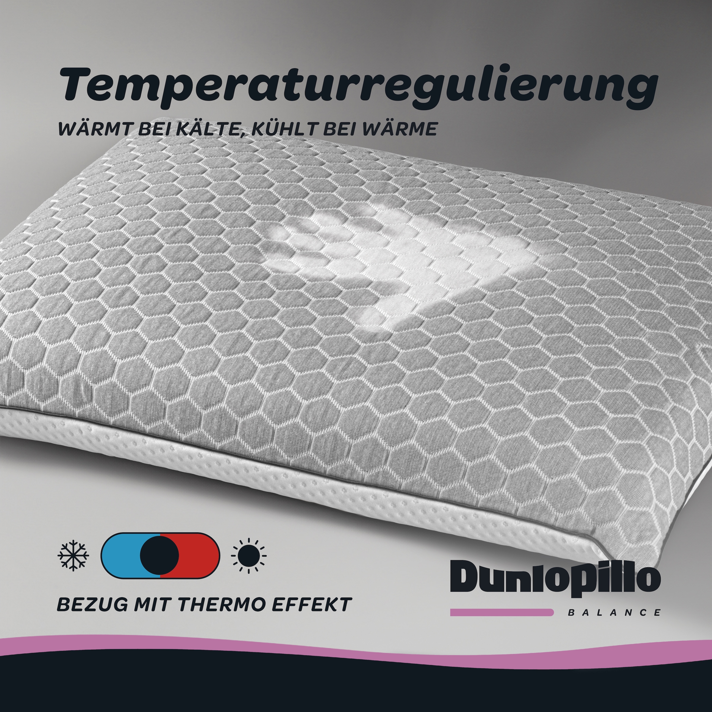 Dunlopillo Nackenstützkissen »Climate Control in 40cm x 60cm x 13cm« 1 Stk. tlg.