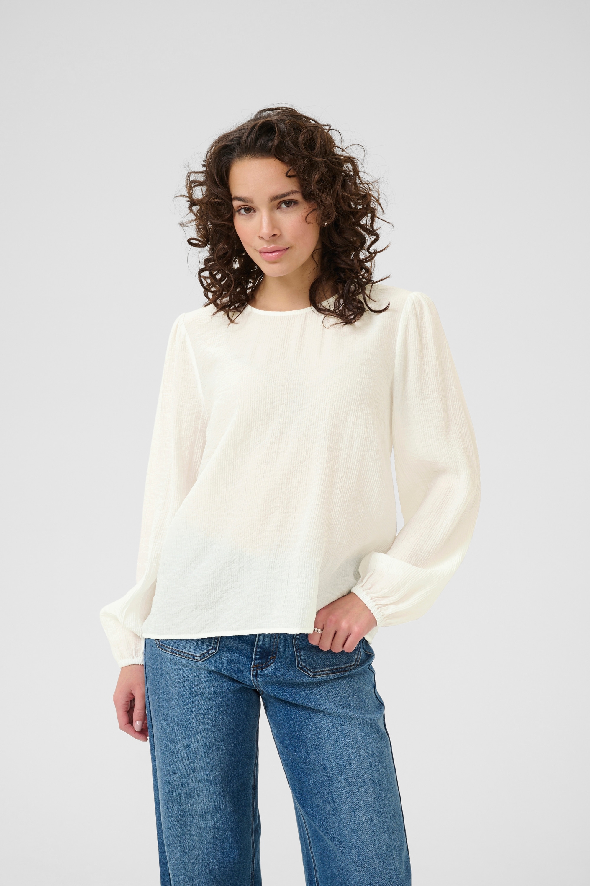 KAFFE Langarmbluse »Langarm-Bluse KAvivy«