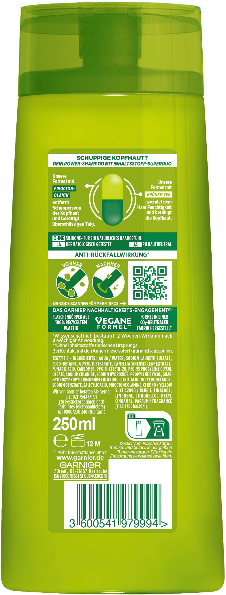 GARNIER Haarshampoo »Garnier Fructis Anti-Schuppen Shampoo«