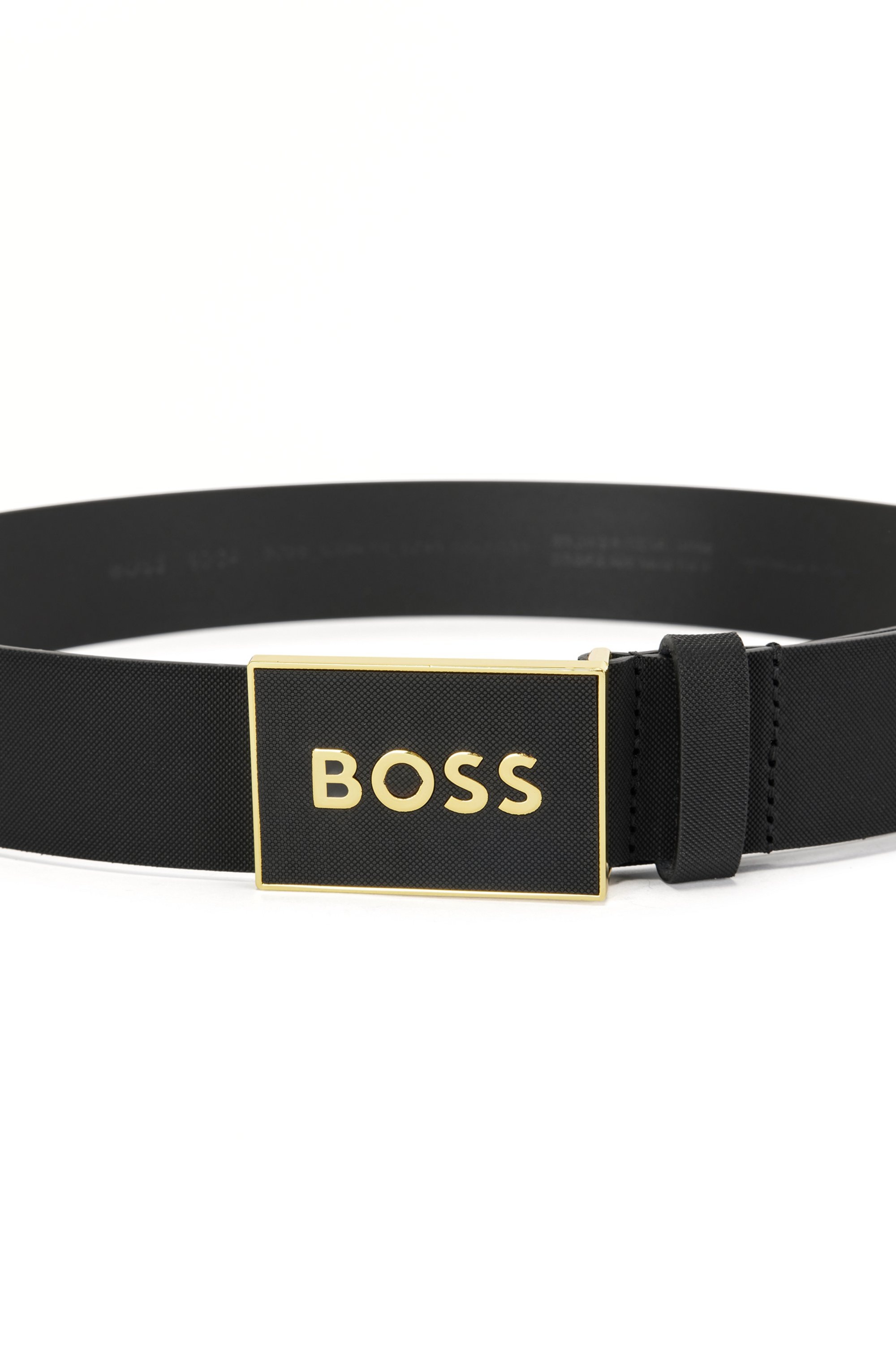 BOSS Ledergürtel »Boss_Icon-S1_Sz40« mit BOSS-Logo-Prägung auf der Koppelschließe