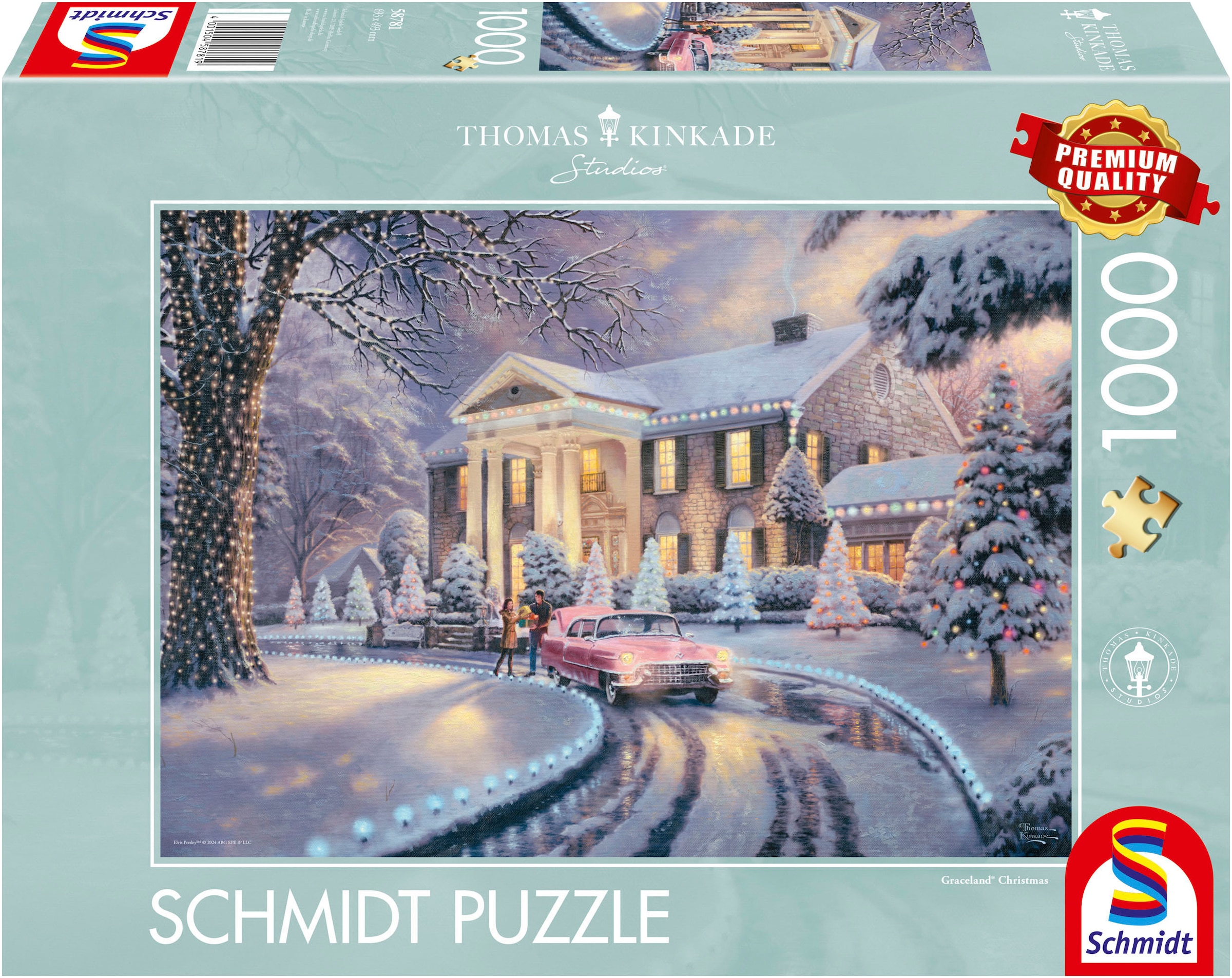 Puzzle »Graceland Christmas von Thomas Kinkade«