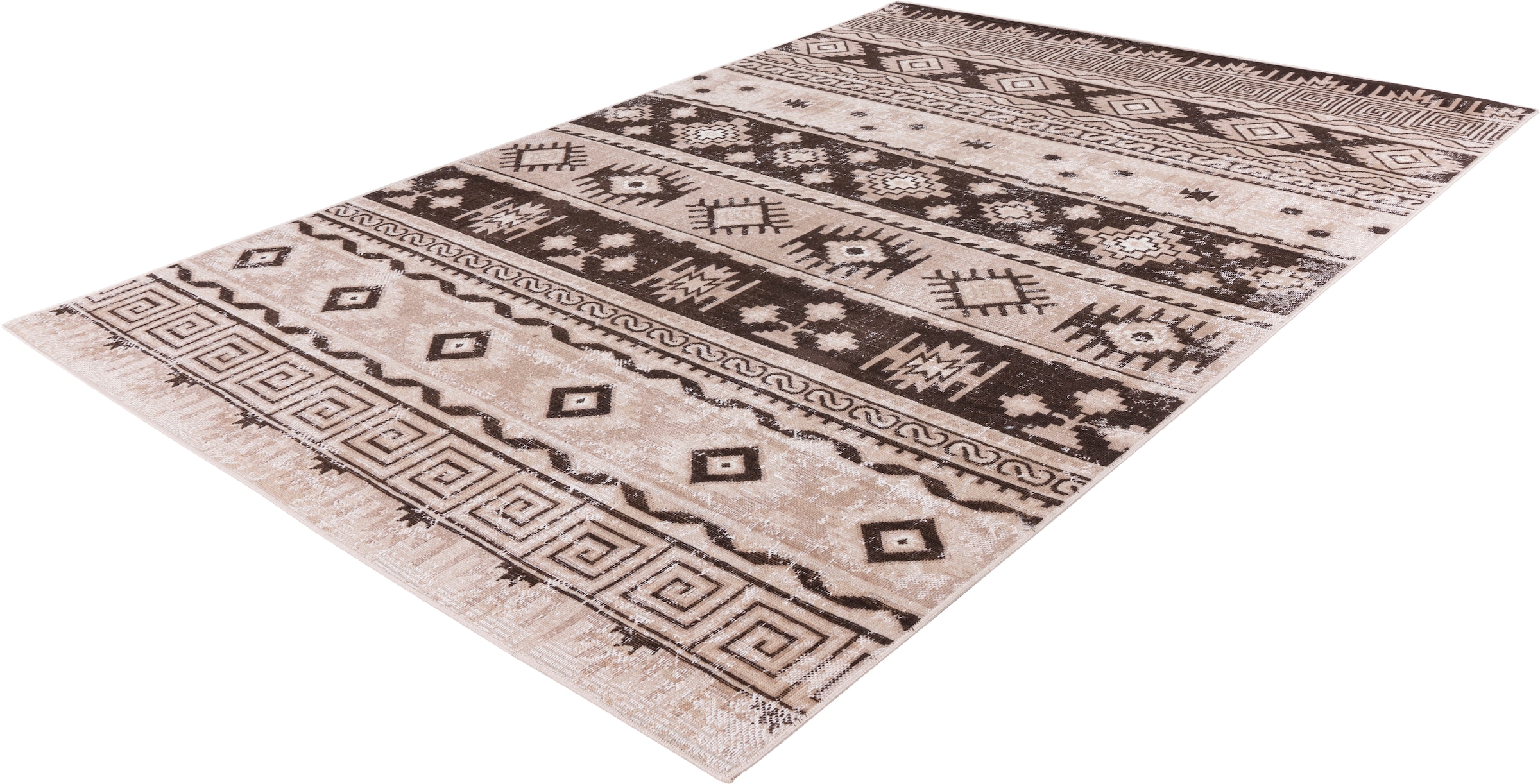 me gusta Teppich »Ariya 325«, rechteckig, 6 mm Höhe, Flachflor, gekettelt, Wohnzimmer
