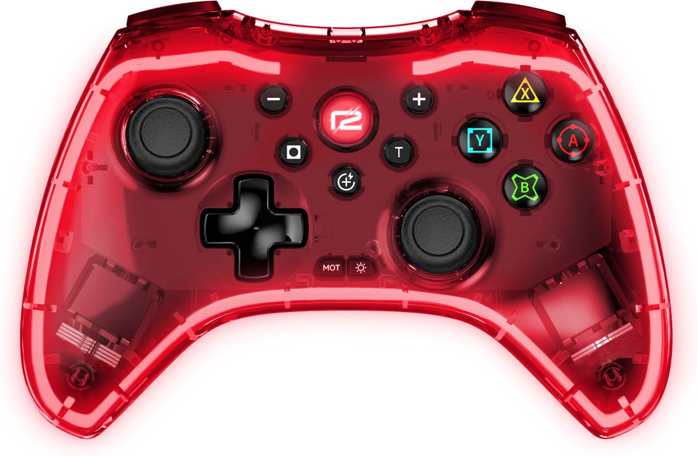 Nintendo-Controller »Nintendo Switch Pro Pad X Led Edition in transparent mit roter LED«