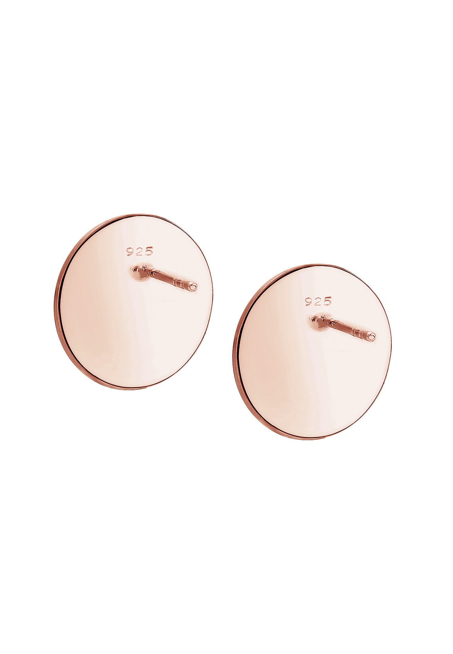 Elli Paar Ohrstecker »Ohrringe Ohrstecker Geo Kreis Matt Basic Cool 925er Silber«