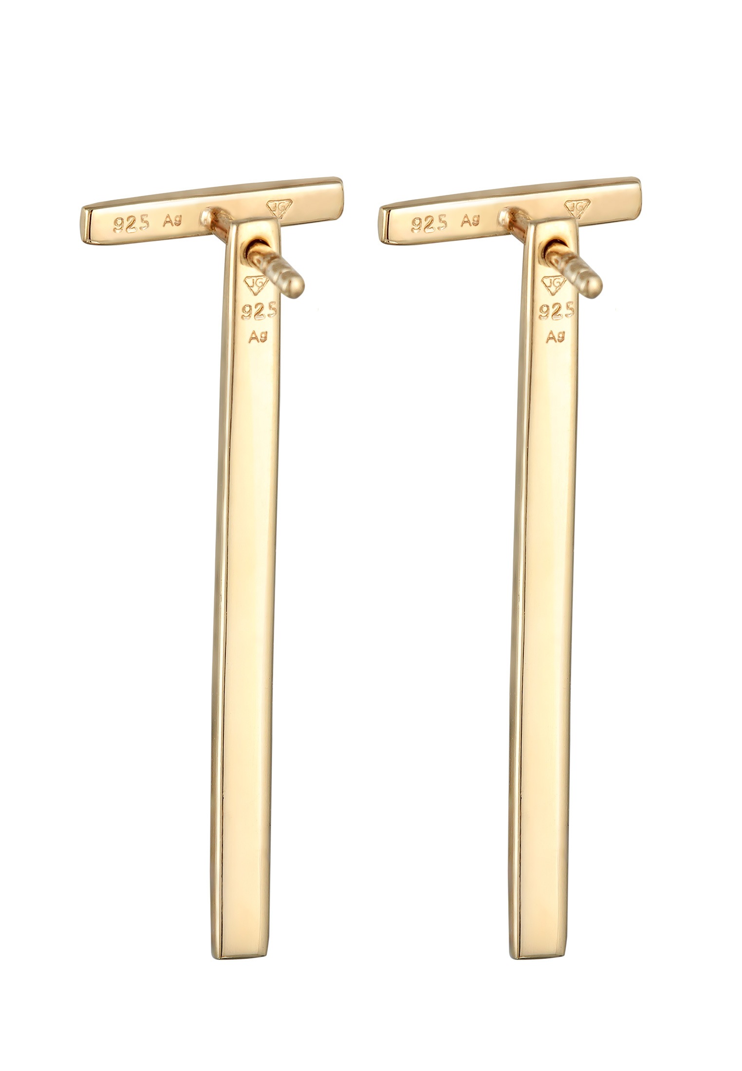 Elli Paar Ohrstecker »Ohrringe Basic Hänger Geo Stab Look 925 Silber«