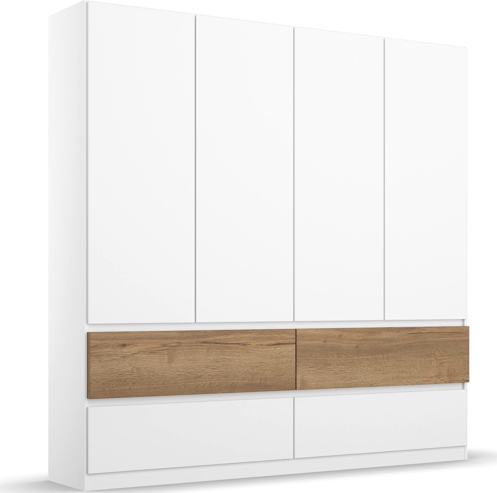 rauch Drehtürenschrank »Winnipeg« grifflose Front, Schubkästen m. Griffmulde, auch mit Beleuchtung