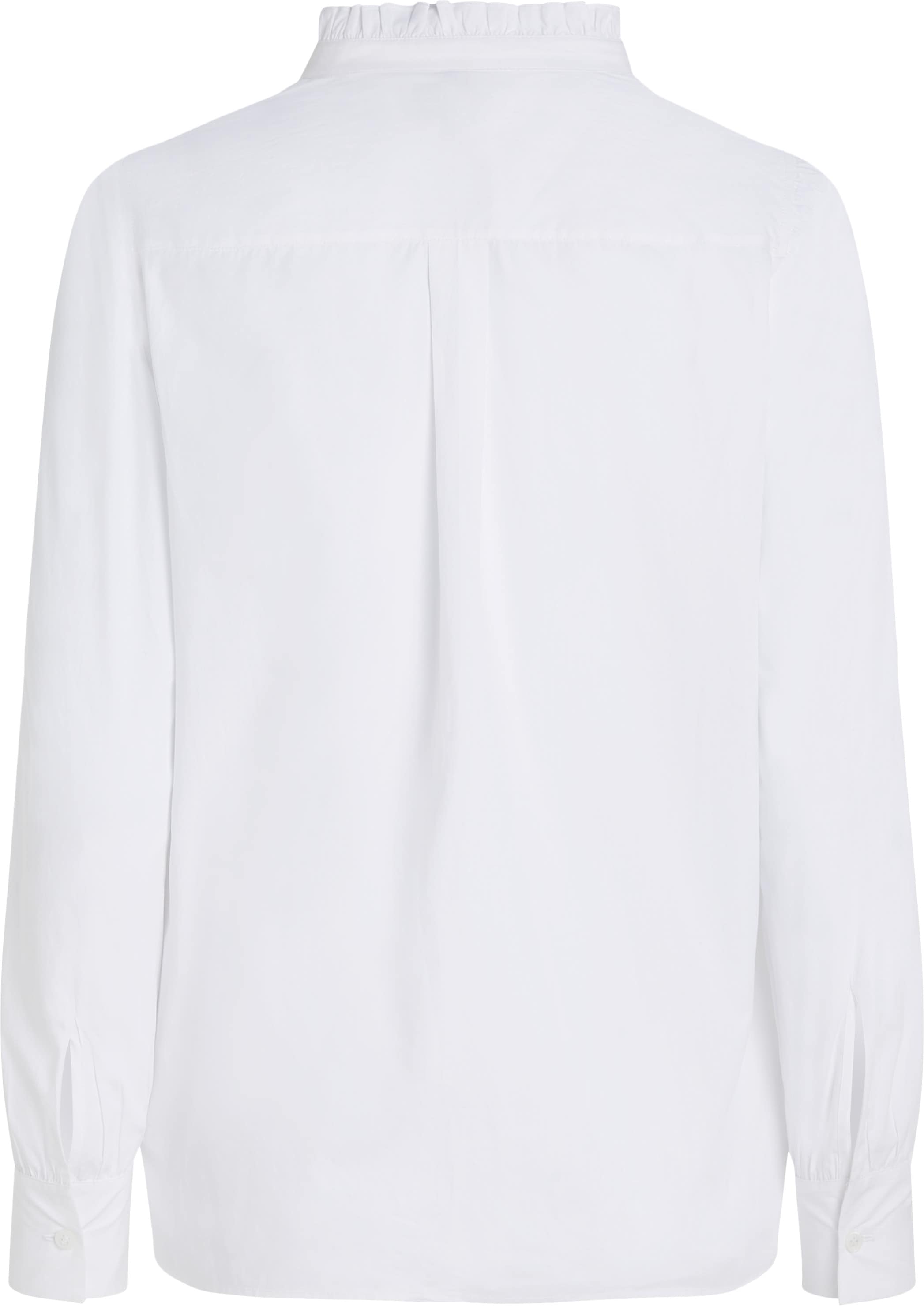 Tommy Hilfiger Shirtbluse »COTTON FRILL RELAXED SHIRT«, mit Rüschen