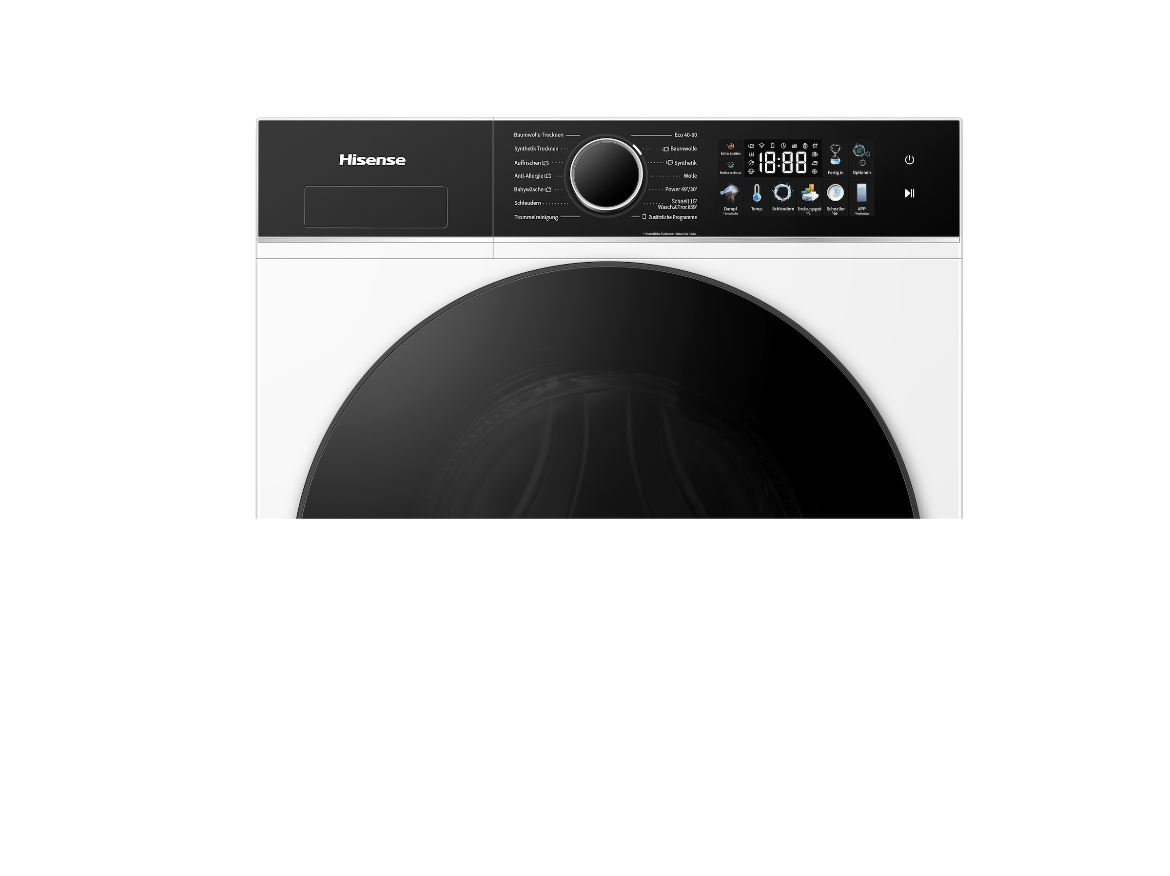 Hisense Waschtrockner »WD3I8043BWF2« 3i Serie 8 kg /5 kg 72 dB(A) Waschen & Trocknen in 59 min.