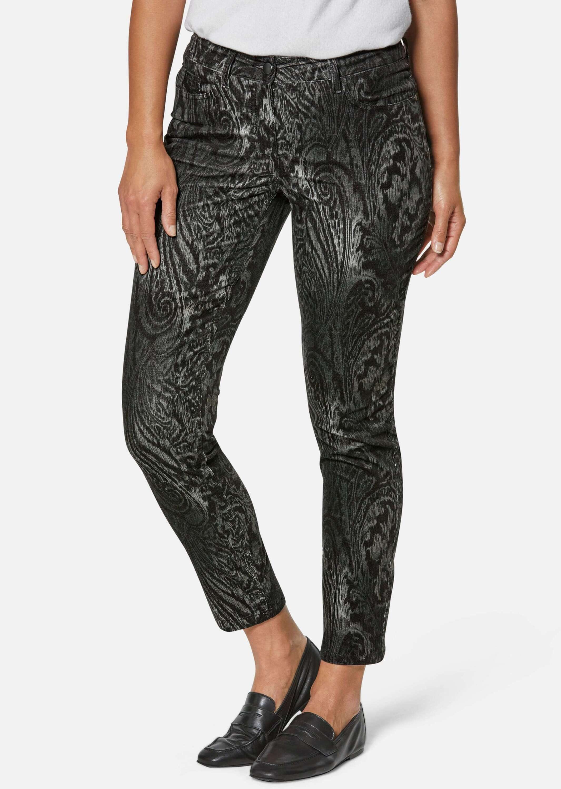 MADELEINE Stoffhose »Hose Paisley-Hose in samtiger Stretch-Qualität«