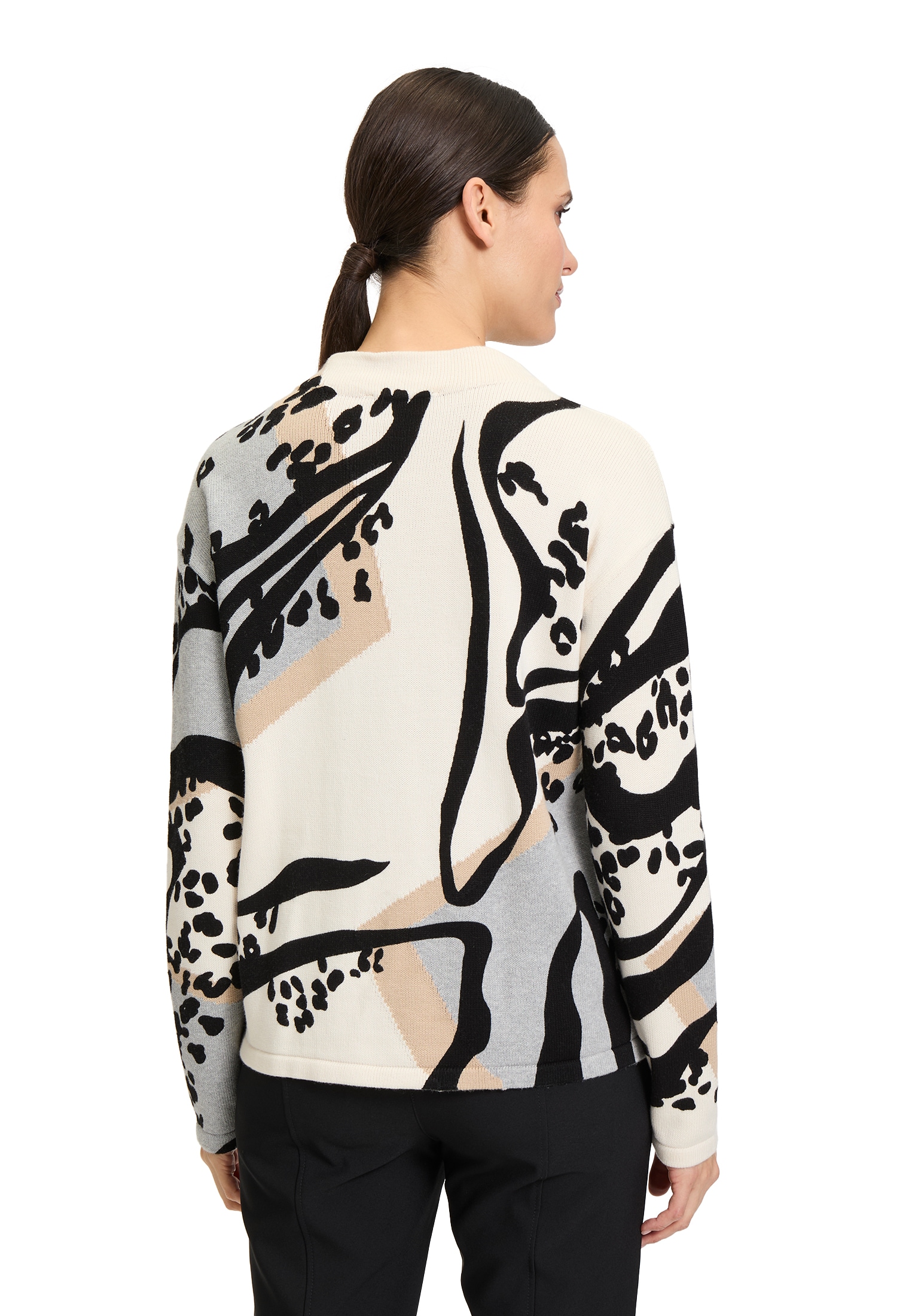 Betty Barclay Rundhalspullover »Grobstrick-Pullover mit Aufdruck«