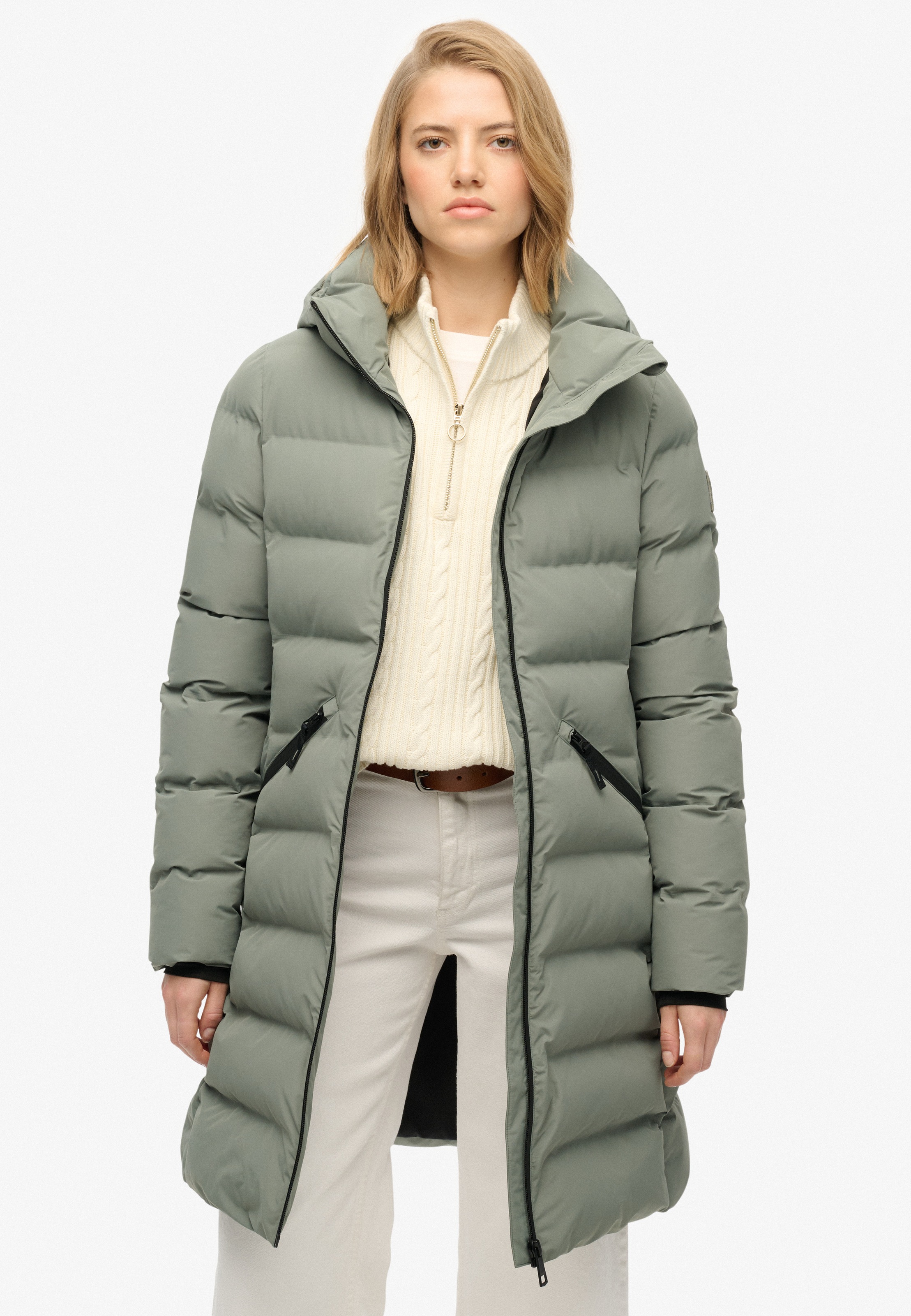 Superdry Steppjacke »CITY MID PADDED JACKET« mit Kapuze