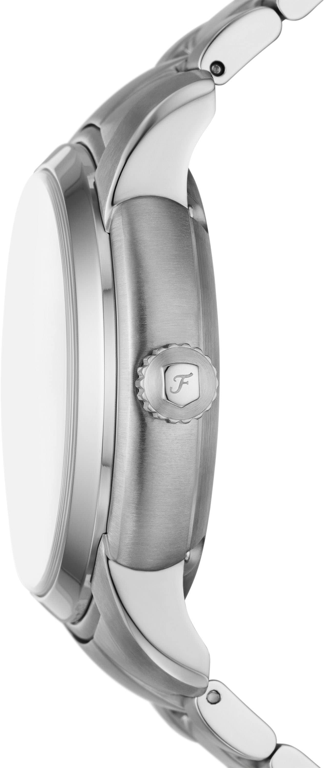 Fossil Automatikuhr »HERITAGE«, Armbanduhr, Herrenuhr, Mechanische Uhr, Edelstahlarmband, analog