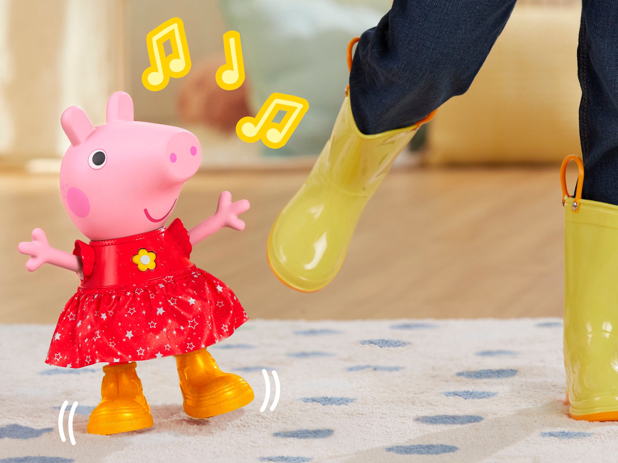 Hasbro Stehpuppe »Peppa Pig, Peppas Matschepfützen-Party«, mit Funktionen