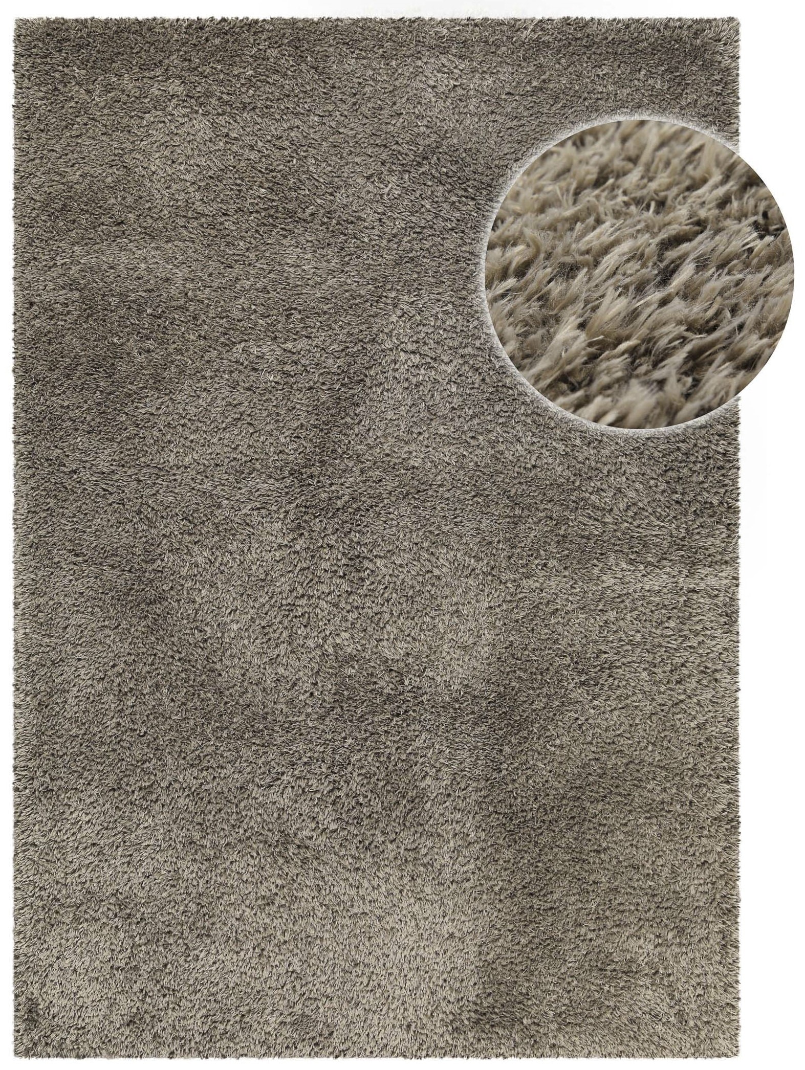 OTTO home Hochflor-Teppich »Josetta , auch als Läufer erhältlich« rechteckig 50 mm Höhe Langflor, Shaggy, dichter weicher Hochflor, uni farben, Wohnzimmer