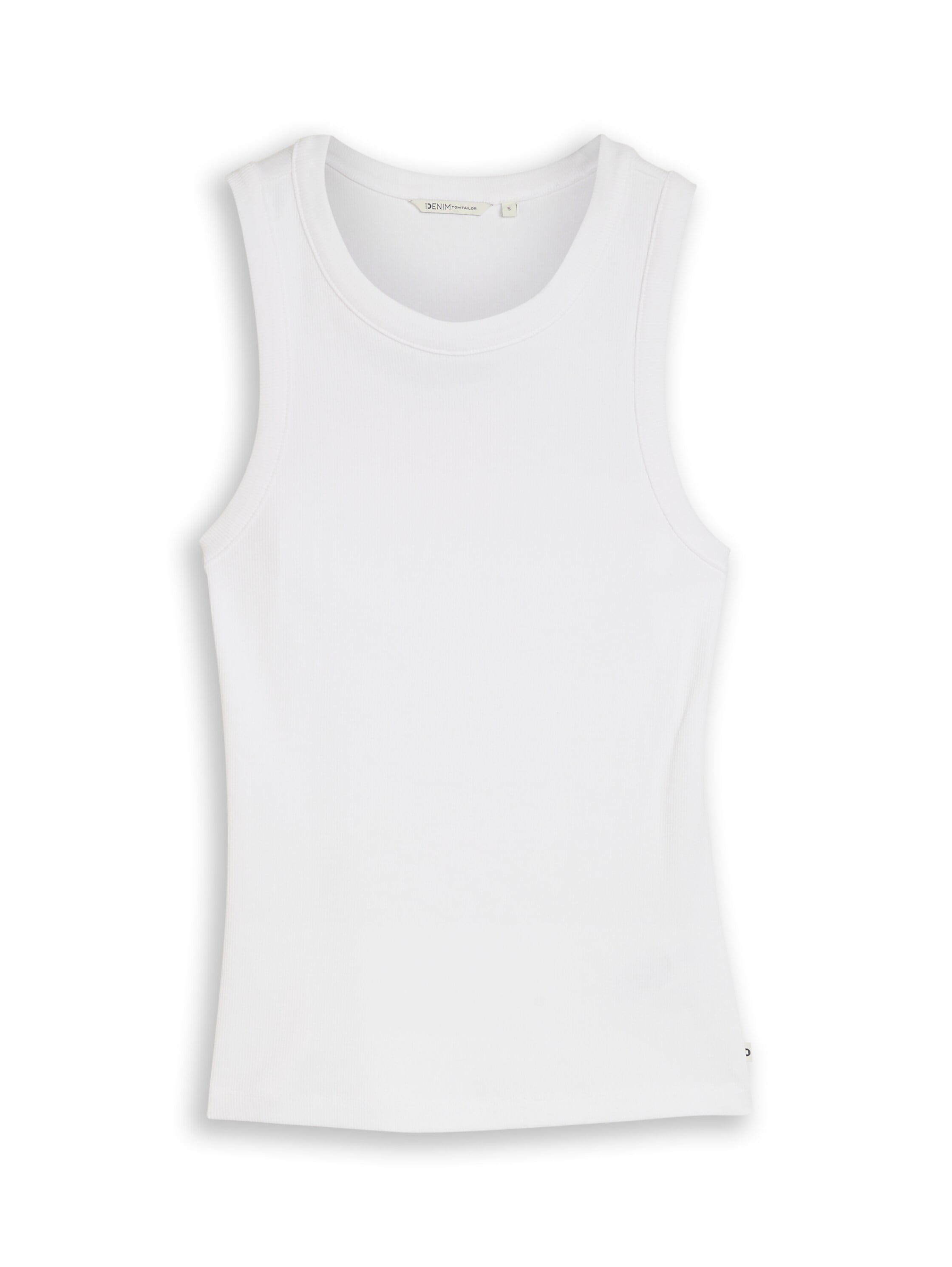 TOM TAILOR Denim Rundhalsshirt ohne Ärmel