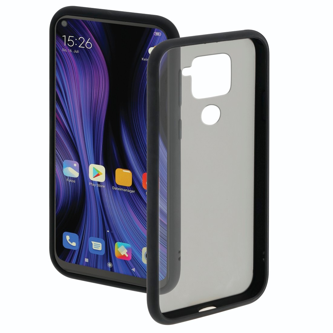 Hama Handyhülle »Smartphone-Cover Hülle Schwarz«, Smartphones, Invisible für Xiaomi Redmi Note 9