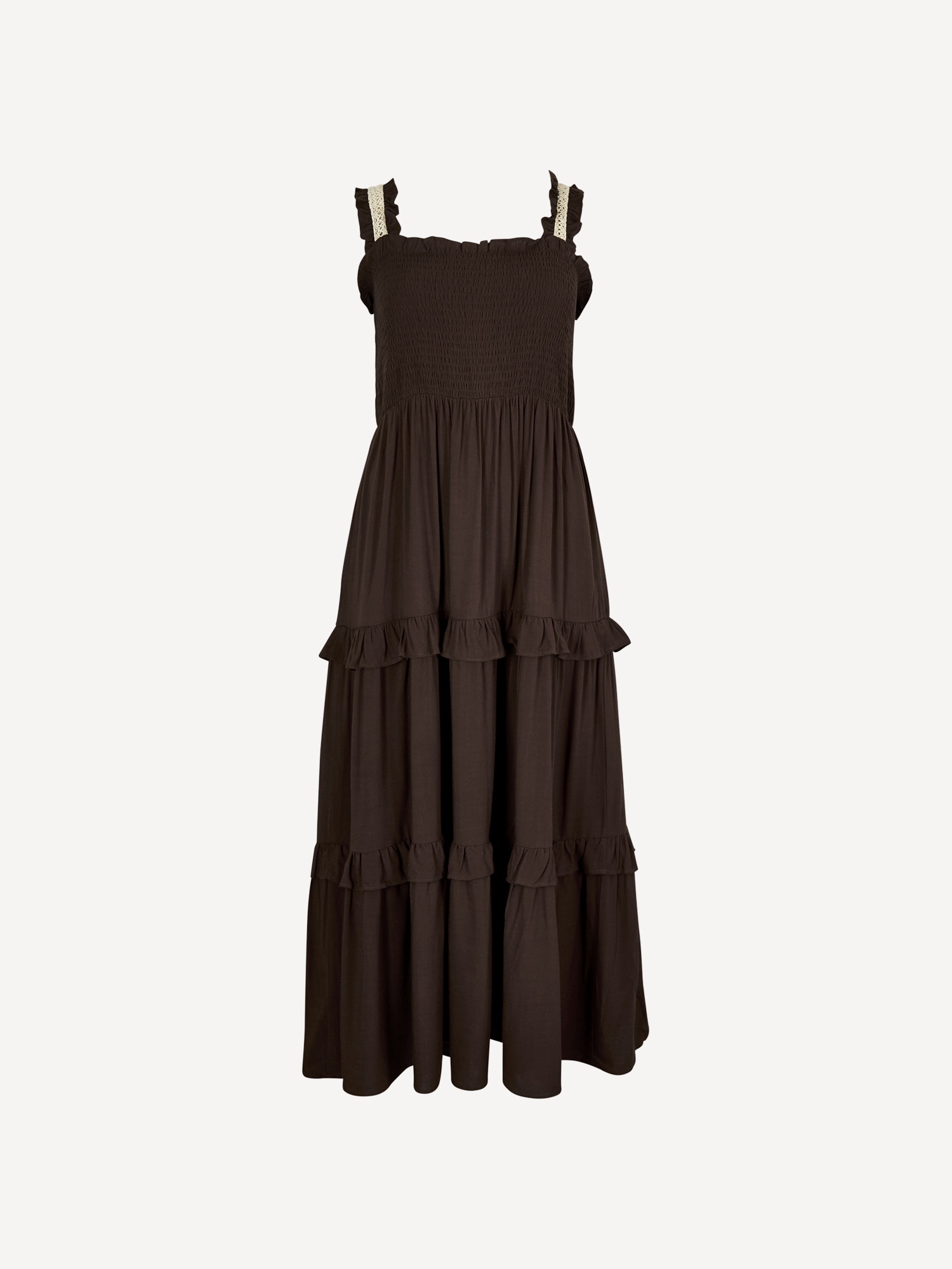 Apricot Midikleid »Midikleid« mit gestufter Spitzenverzierung
