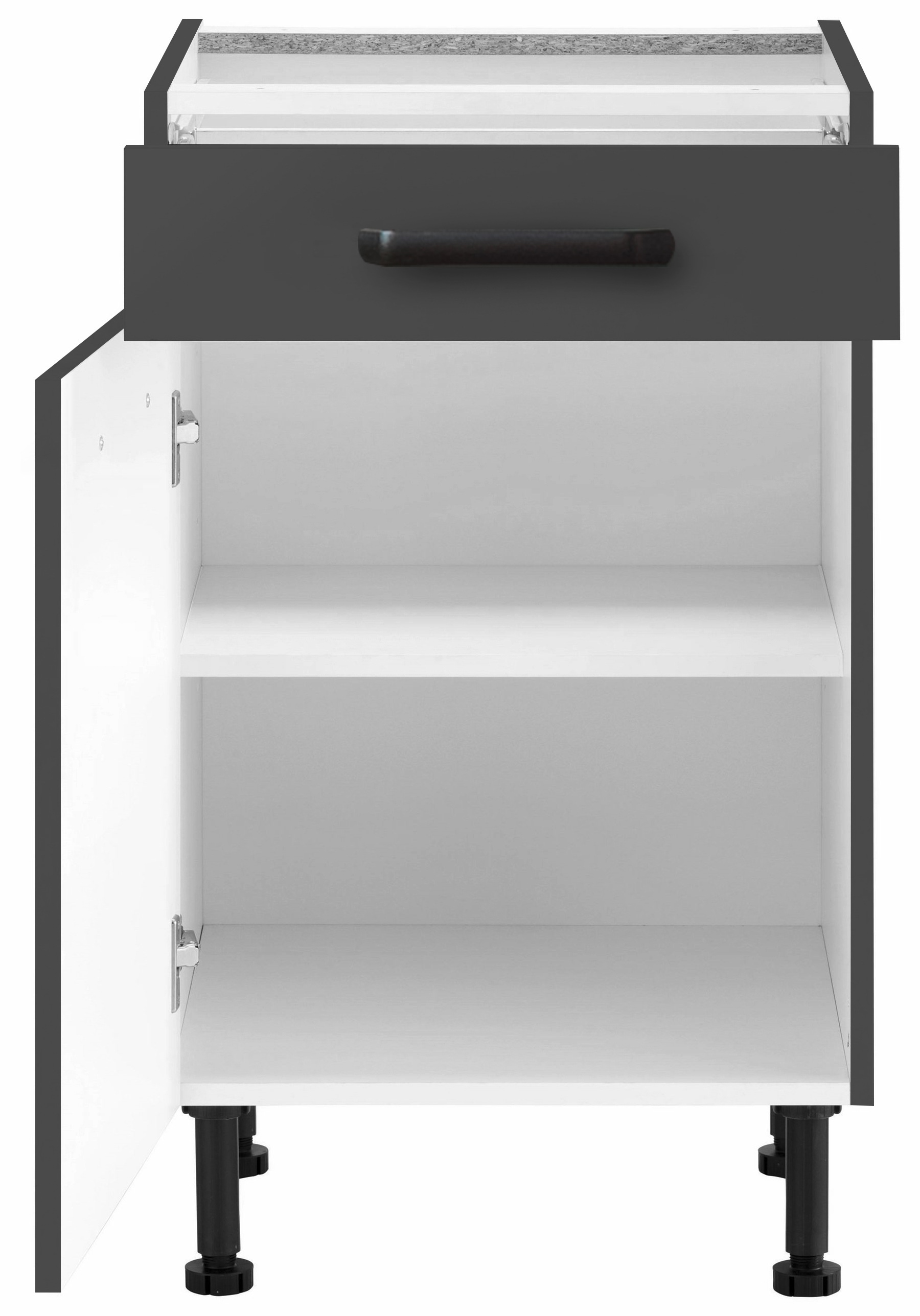wiho Küchen Unterschrank »Simi«, Soft-Close-Funktion in Schubkästen und Auszügen, verstellbare Füße