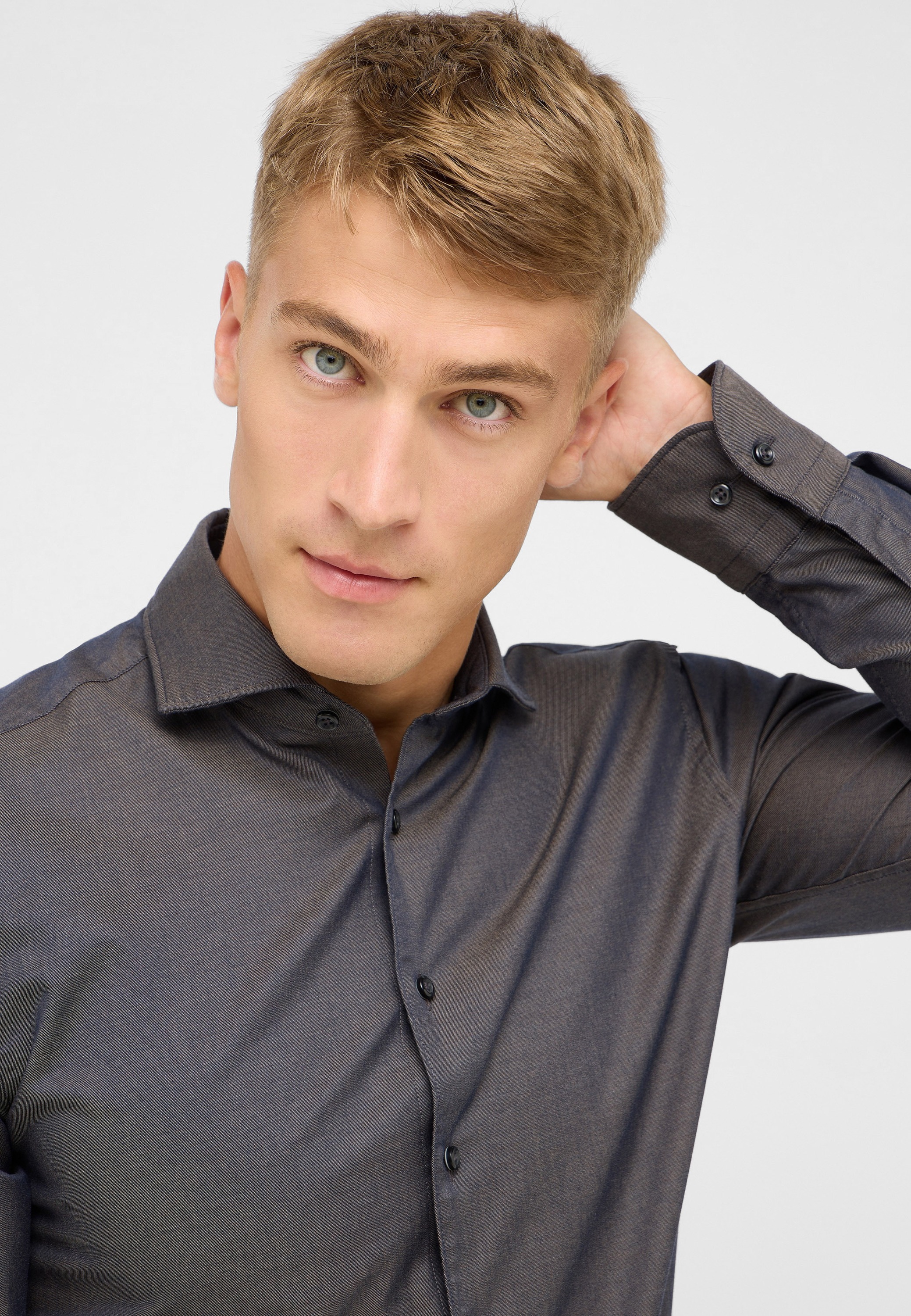 Eterna Langarmhemd »SLIM FIT«, EASY IRON (bügelleicht)