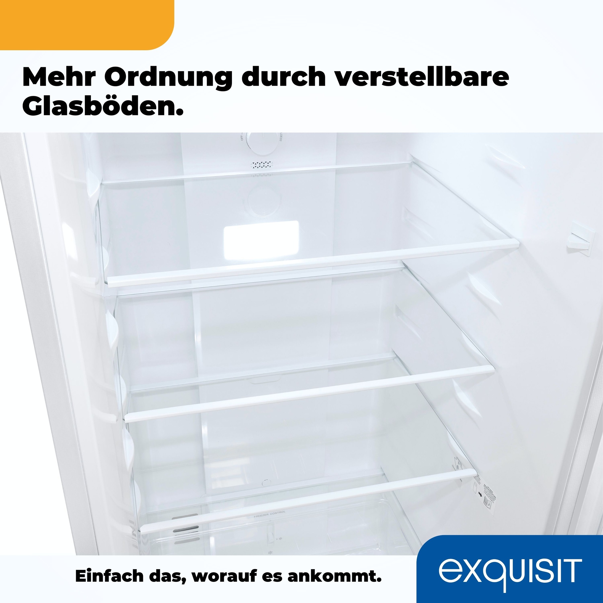 exquisit Kühl-/Gefrierkombination »KGC265-70-NF-040C« 180,5 cm hoch 54,5 cm breit Energieeffizienzklasse C, 253 Liter Nutzinhalt, Total NoFrost