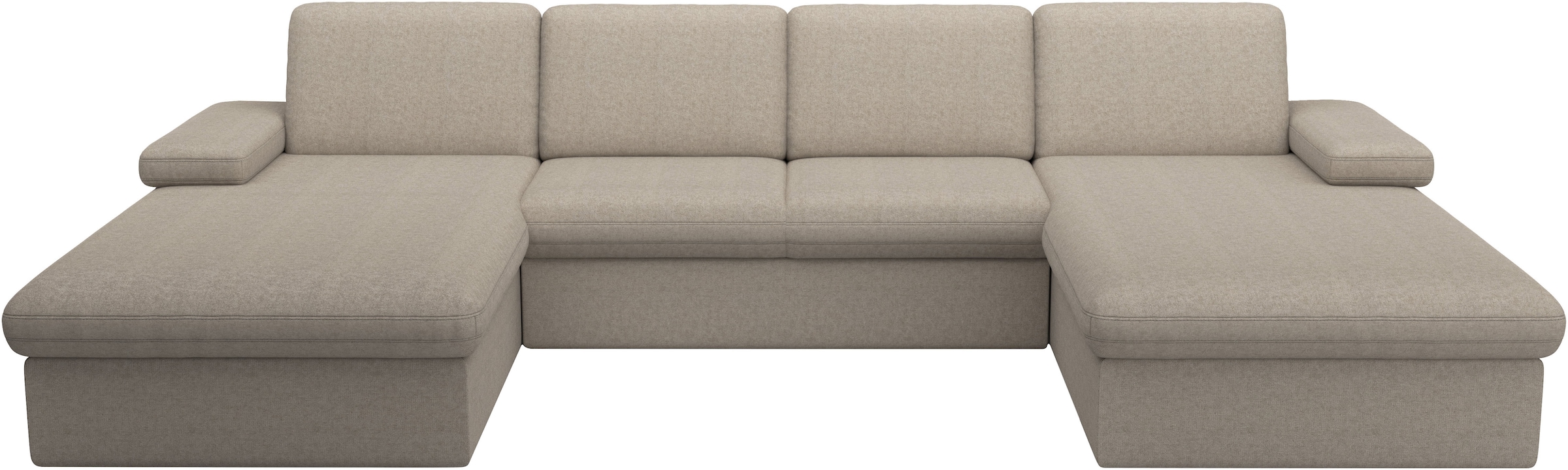 sit&more Wohnlandschaft »Moreno U-Form, B: 309 cm« mit Armteilverstellung, optional Bettfunktion