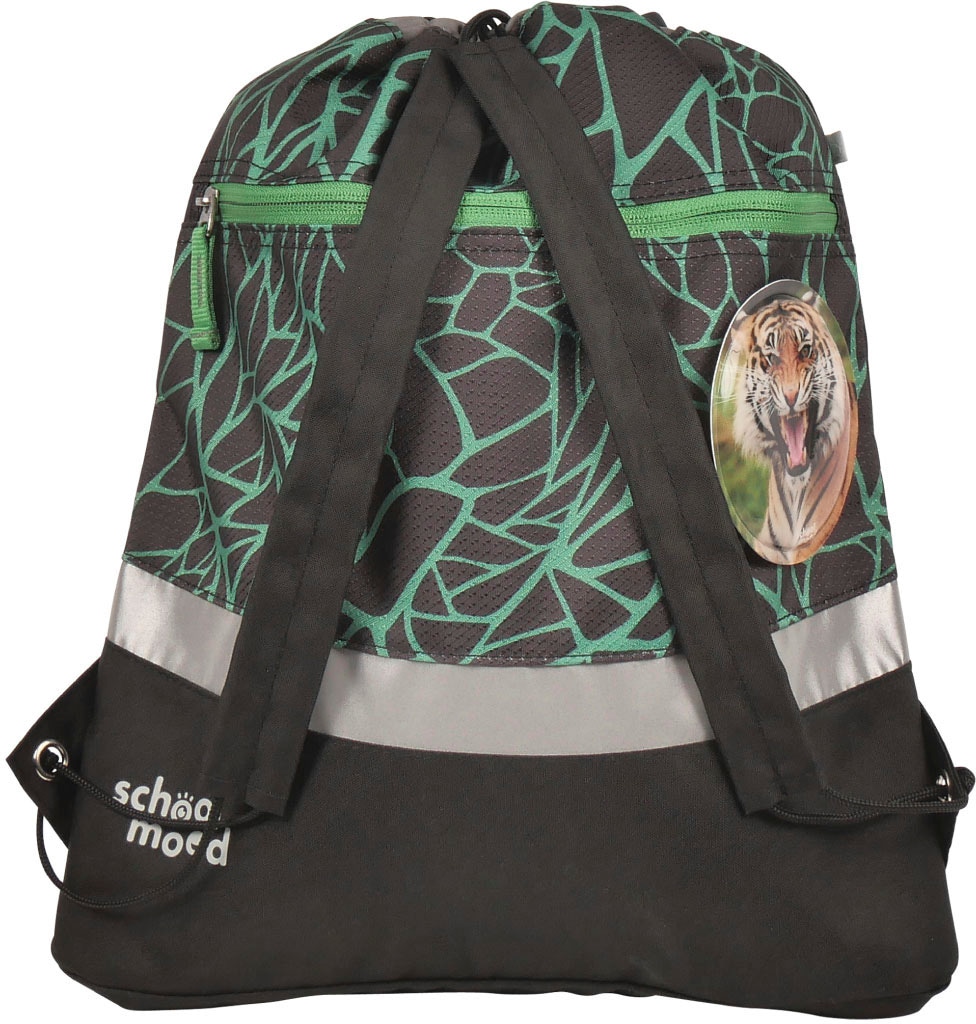 SCHOOL-MOOD® Schulranzen »Timeless, Linus (Panther)«, retroreflektierende Flächen, aus recyceltem Material