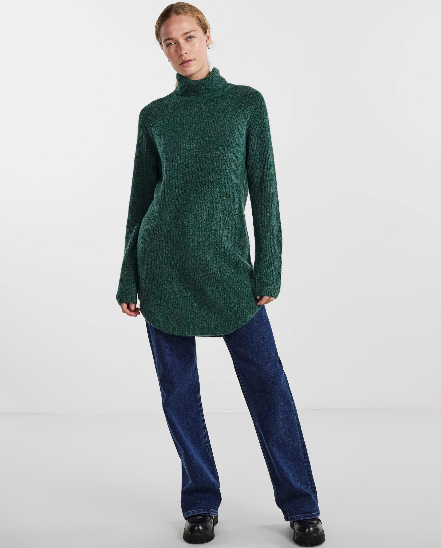 pieces Rollkragenpullover »PCELLEN LS LONG KNIT NOOS BC«