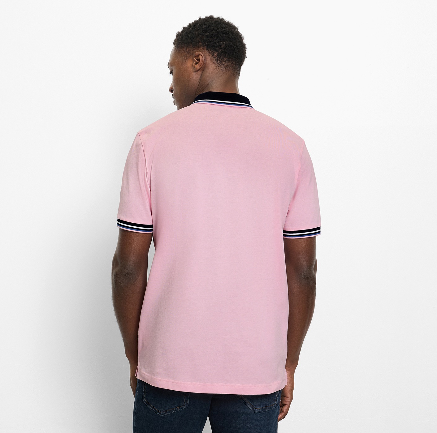 OLYMP Poloshirt »Casual« farbliche Kontrast-Details