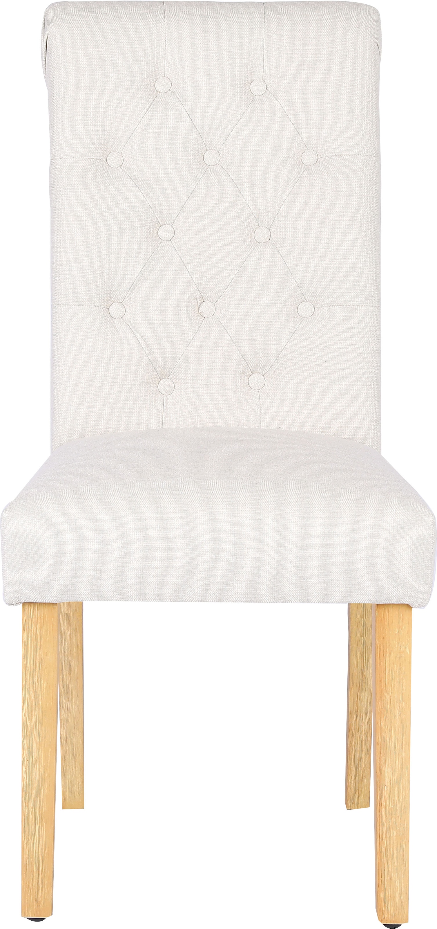Home affaire Esszimmerstuhl »Liao, 2er-Set«, (Set), pflegeleichter Webstoff Bezug, Knopfheftung, Sitzhöhe ca. 51 cm